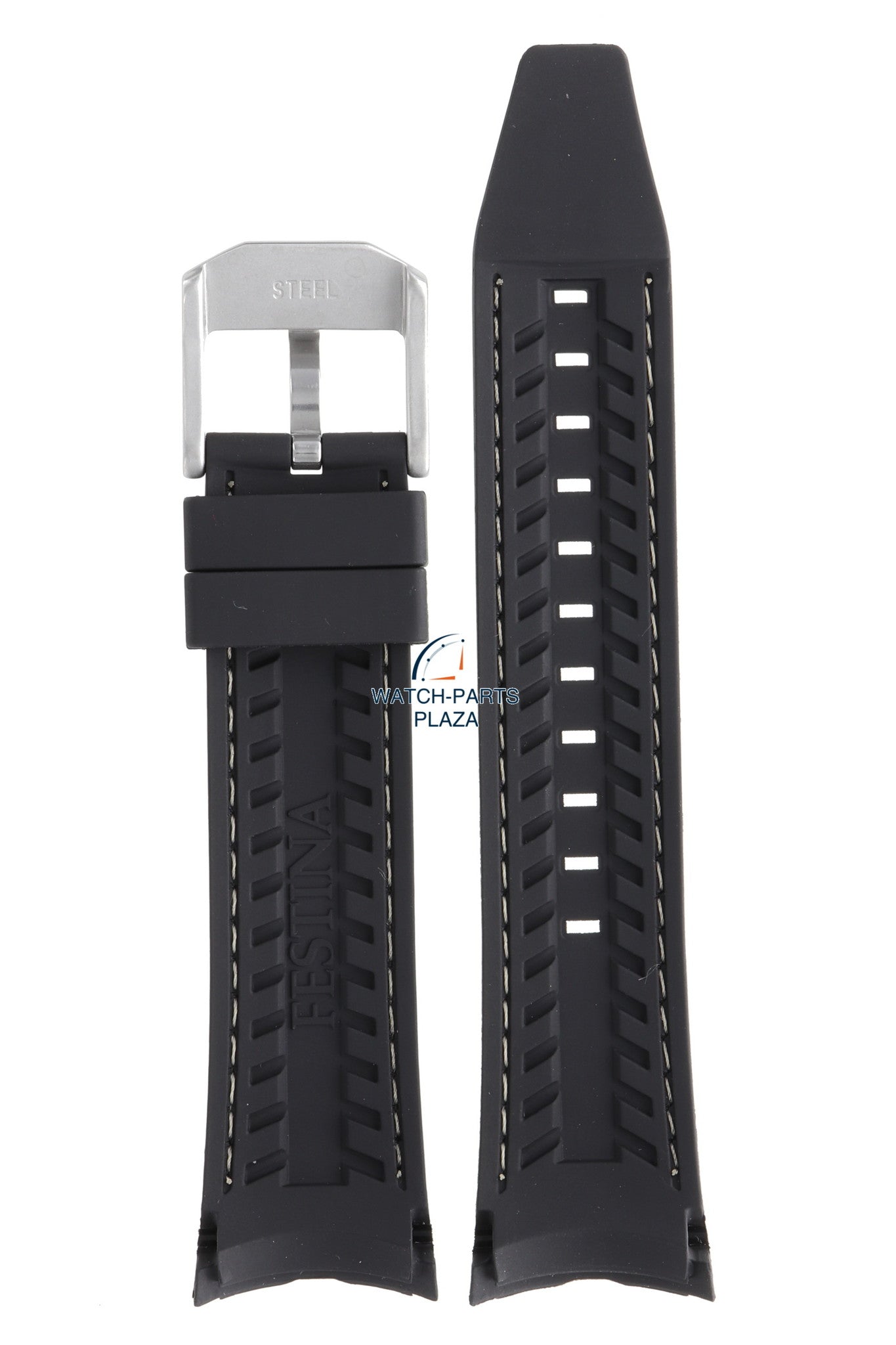 Festina BC07109 Watch band F16505 black rubber / silicone 26 mm - Sport - Watch Plaza