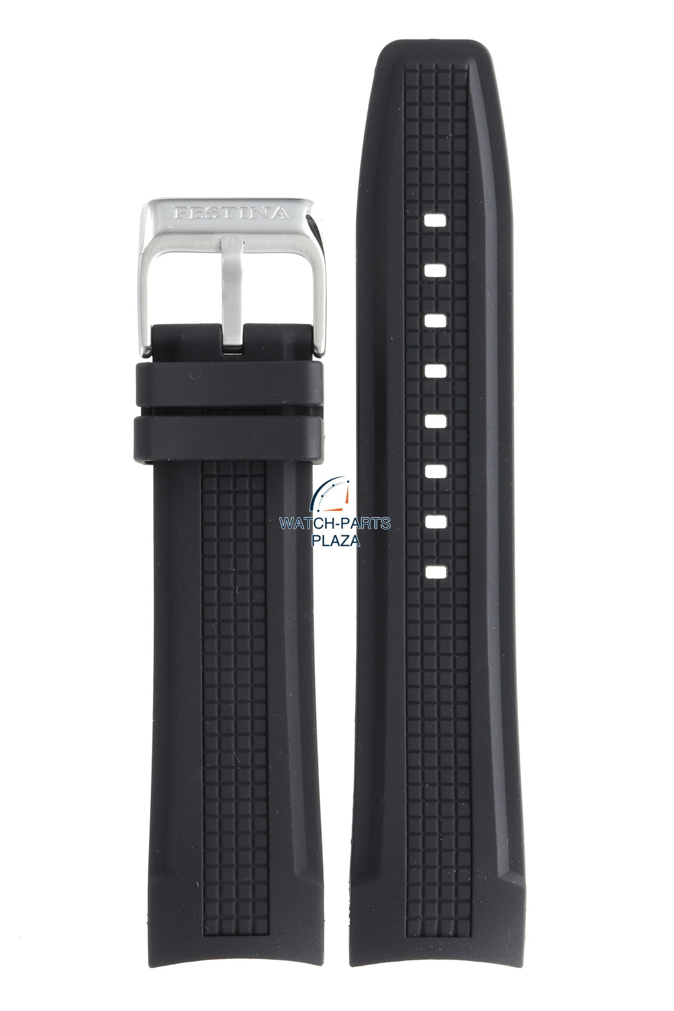 Festina BC07571 Watch band F16561 black rubber / silicone 24 mm - Giro d'Italia - Watch Plaza