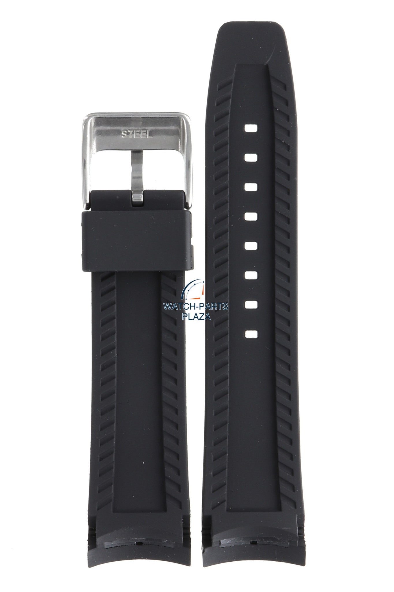 Festina BC07571 Watch band F16561 black rubber / silicone 24 mm - Giro d'Italia - Watch Plaza