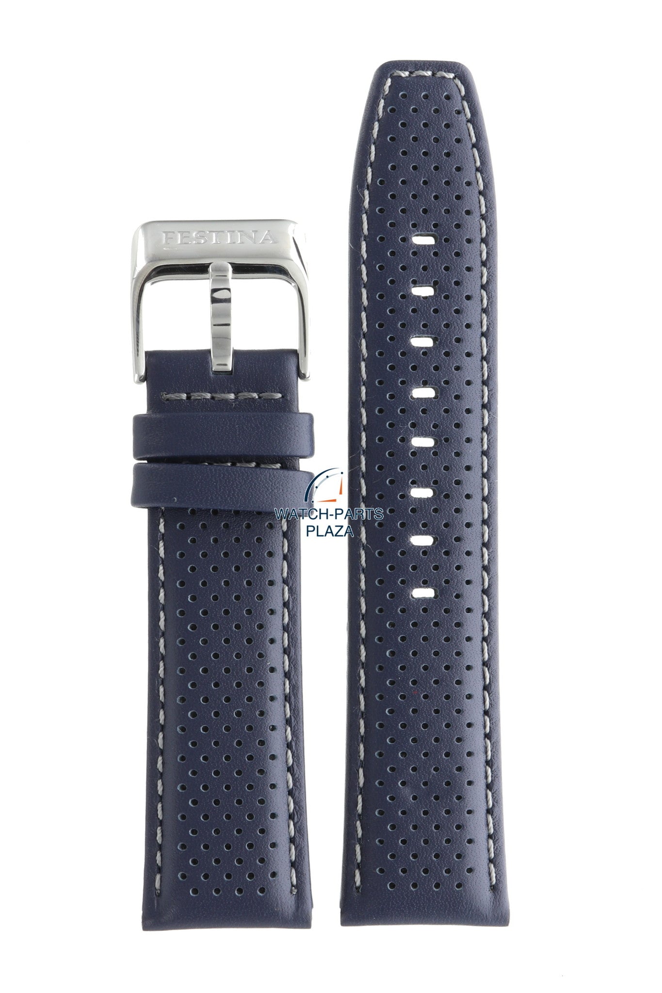 Festina BC07746 Watch band F16585 dark blue leather 23 mm - Sport - Watch Plaza