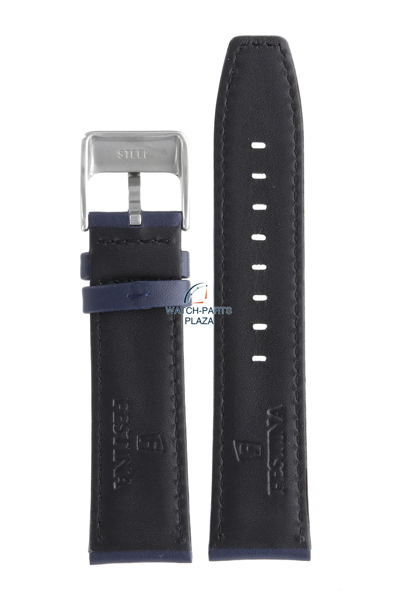 Festina BC07746 Watch band F16585 dark blue leather 23 mm - Sport - Watch Plaza