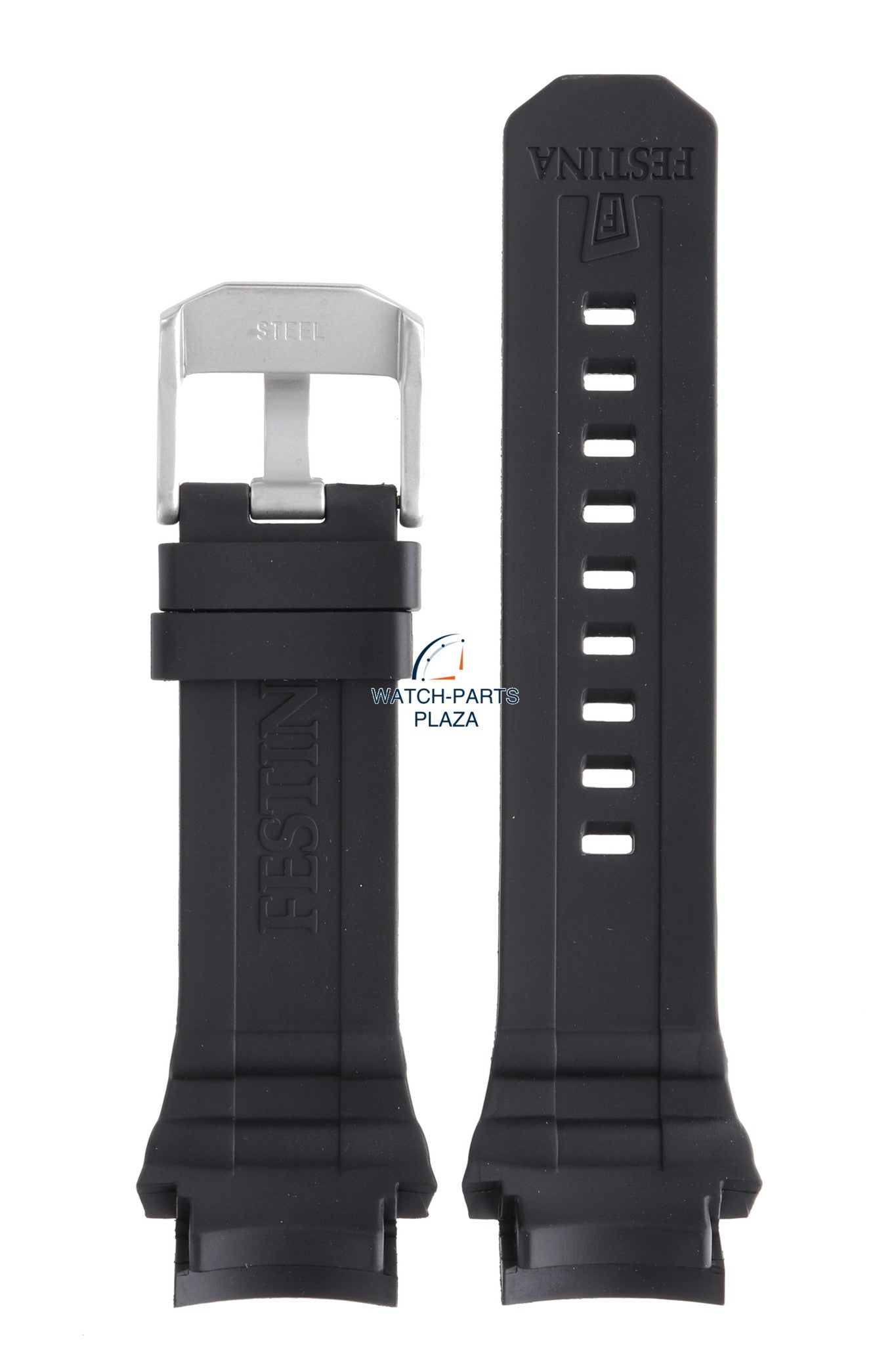 Festina BC07862 Watch band F16602 black rubber / silicone 23 mm - Chro