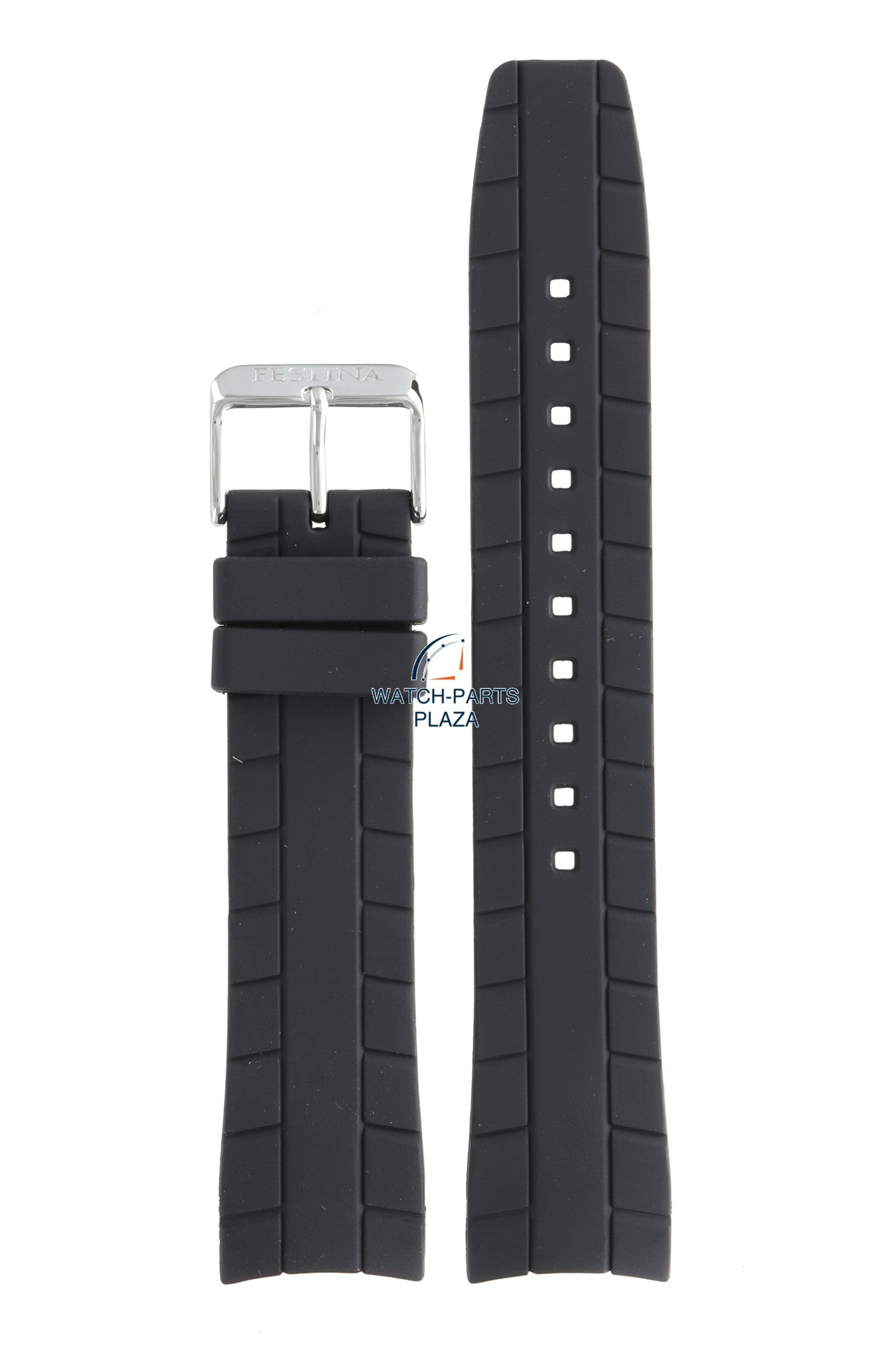 Festina BC07926 Watch band F6816 black rubber / silicone 22 mm - Watch Plaza