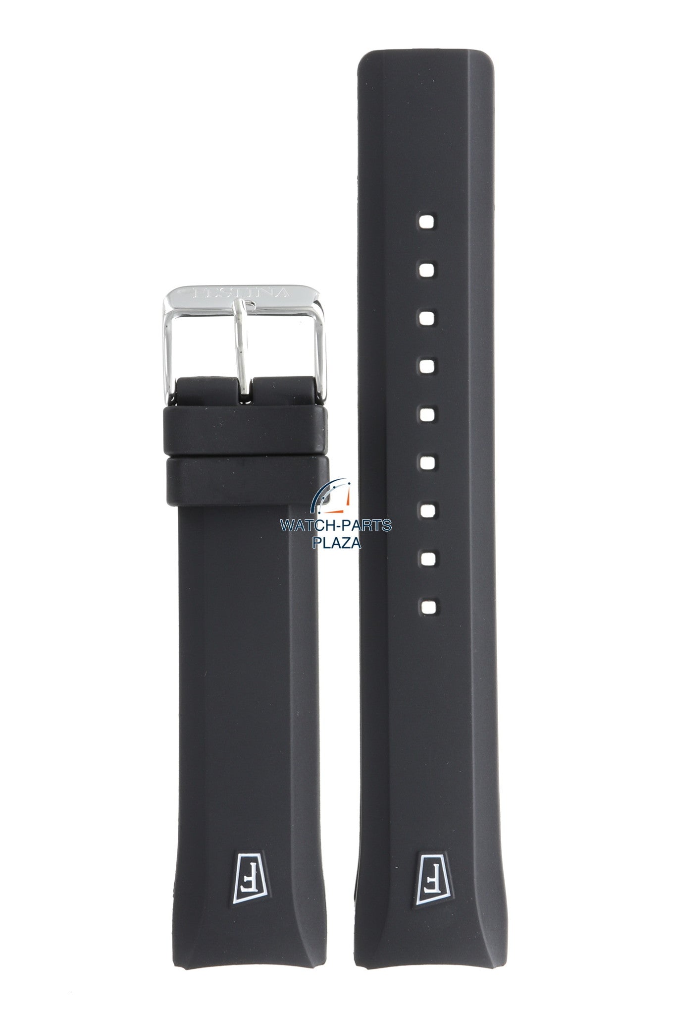 Festina BC07930 Watch band F6819 black rubber / silicone 22 mm - Watch Plaza