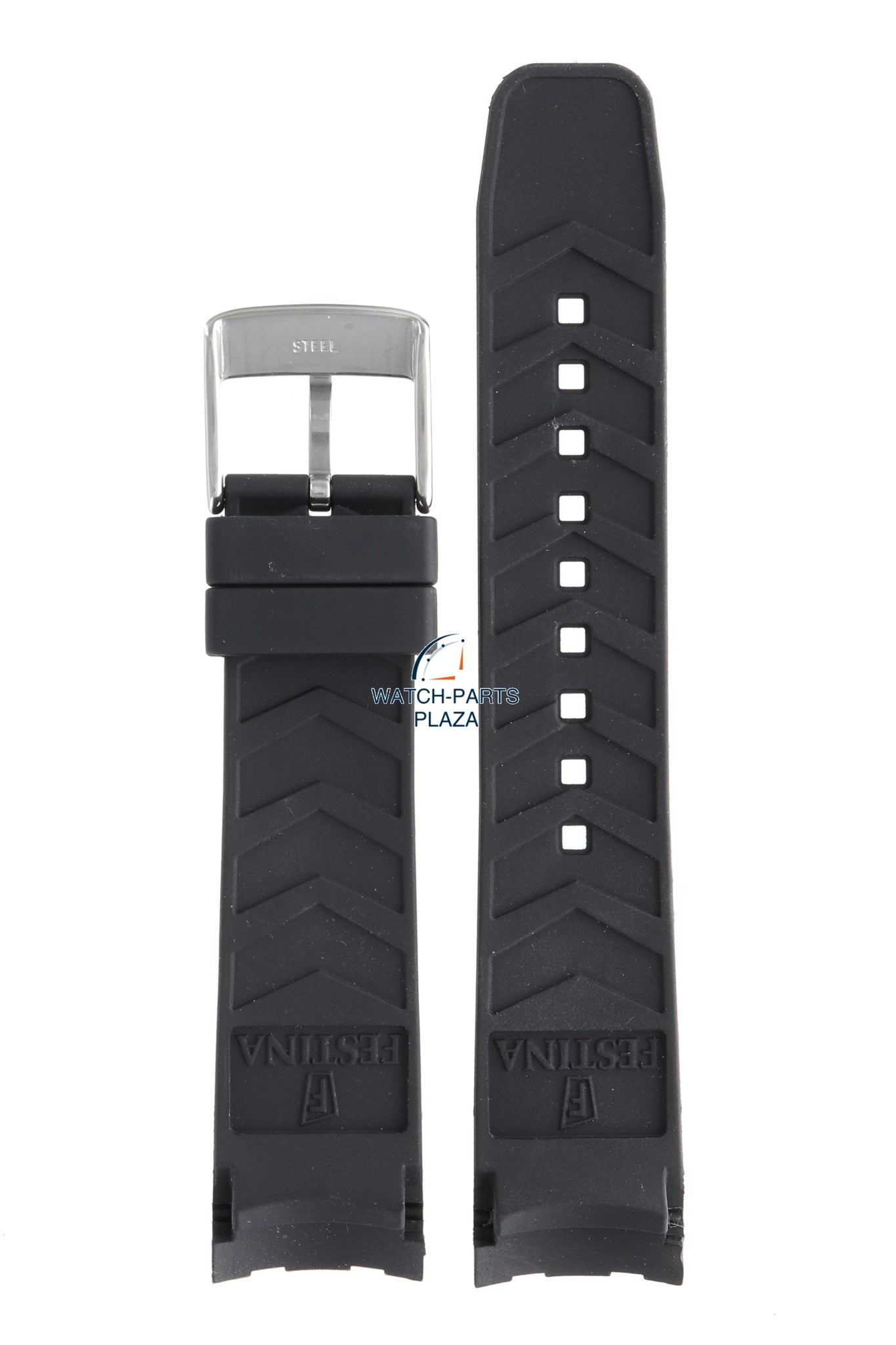 Festina BC07937 Watch band F16604, F16838, F16839 black rubber / silicone 22 mm - La Vuelta, Timeless - Watch Plaza