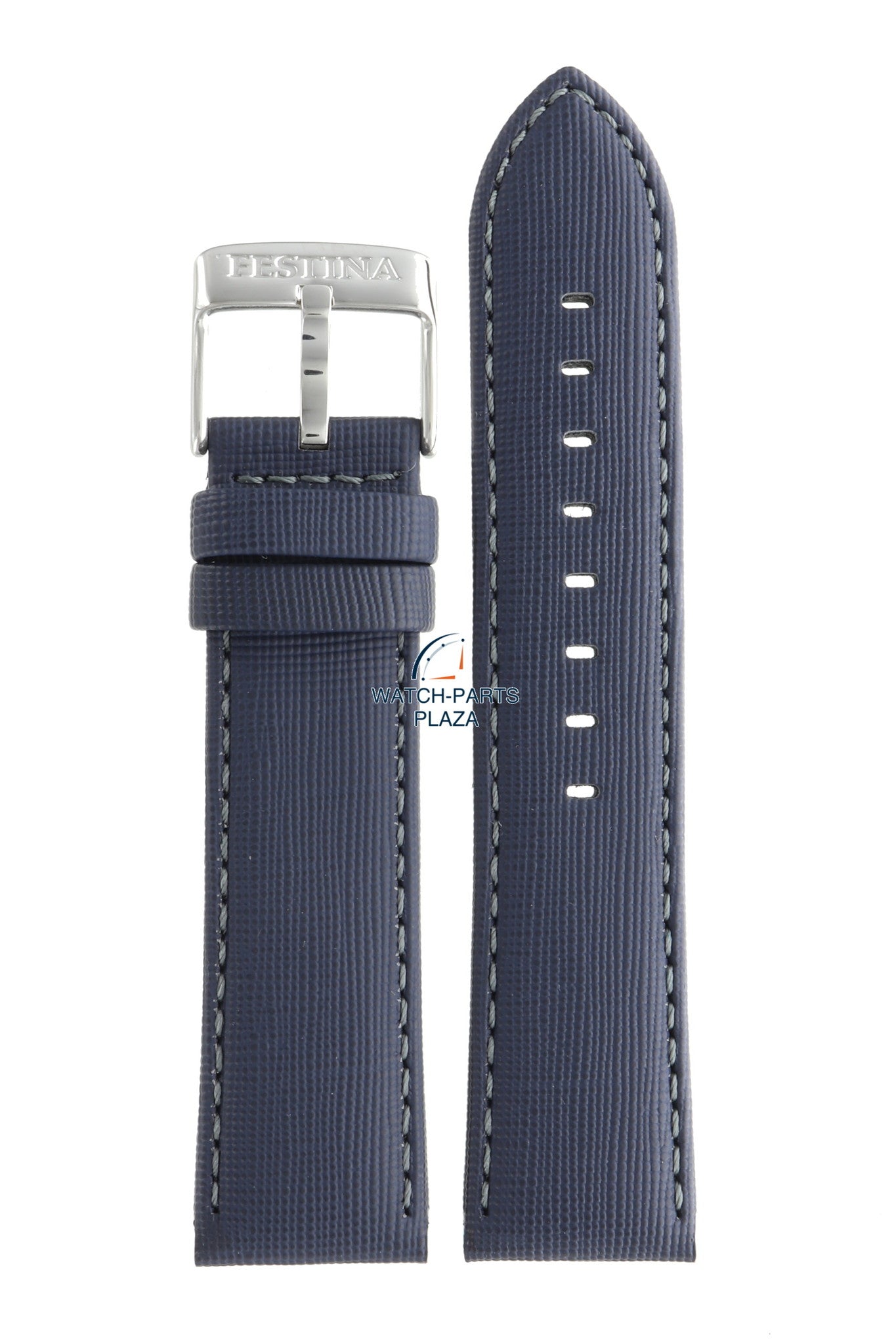 Festina BC08094 Watch band F16607 blue leather 23 mm - Multifunction - Watch Plaza