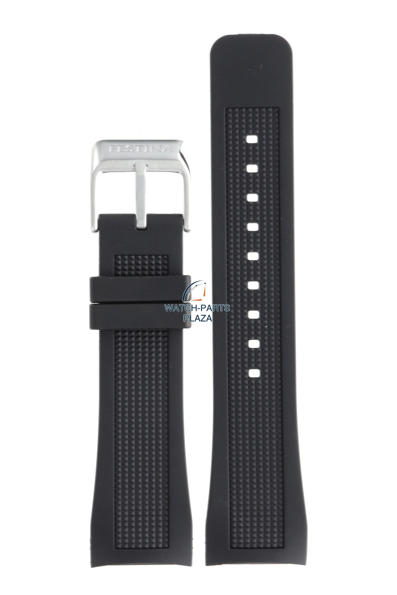 Festina BC08193 Watch band F16642 black rubber / silicone 24 mm - Ceramic - Watch Plaza