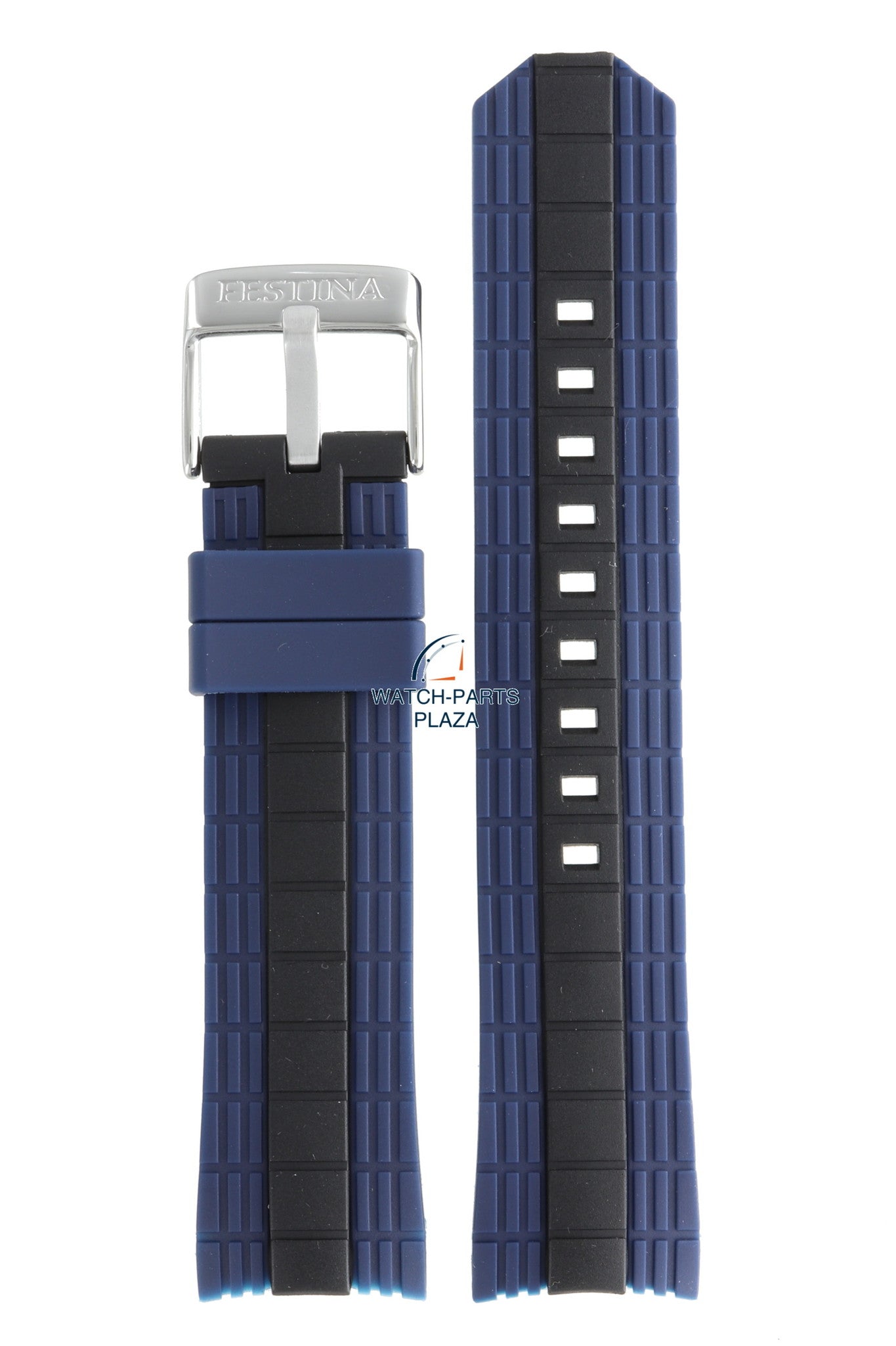 Festina BC08198 Watch band F16664 dark blue rubber / silicone 23 mm - La Vuelta - Watch Plaza