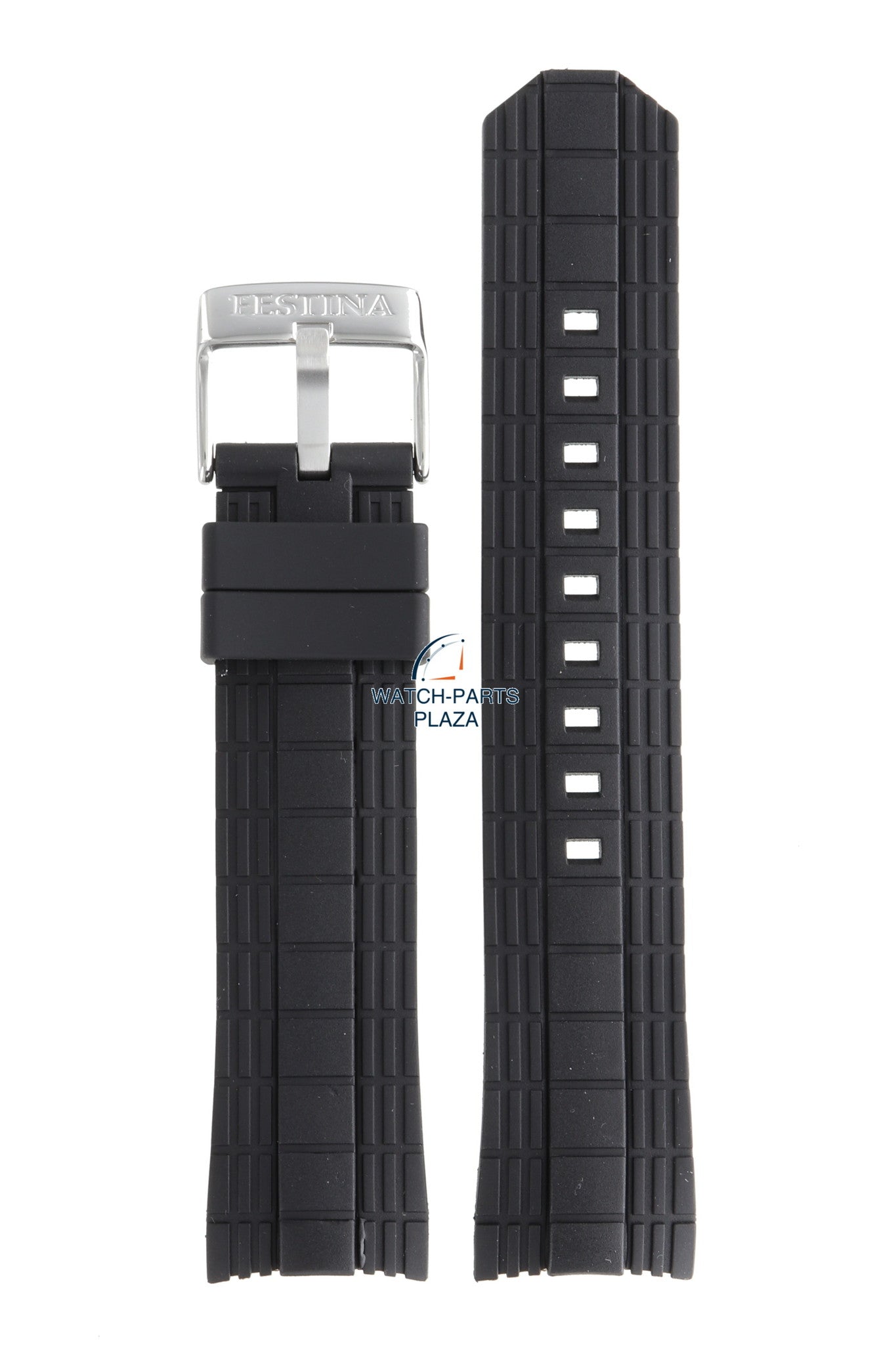 Festina BC08199 Watch band F16664 black rubber / silicone 23 mm - La Vuelta - Watch Plaza