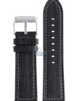 Festina BC08231 Watch band F16673 black leather 25 mm - Chronograph - Watch Plaza