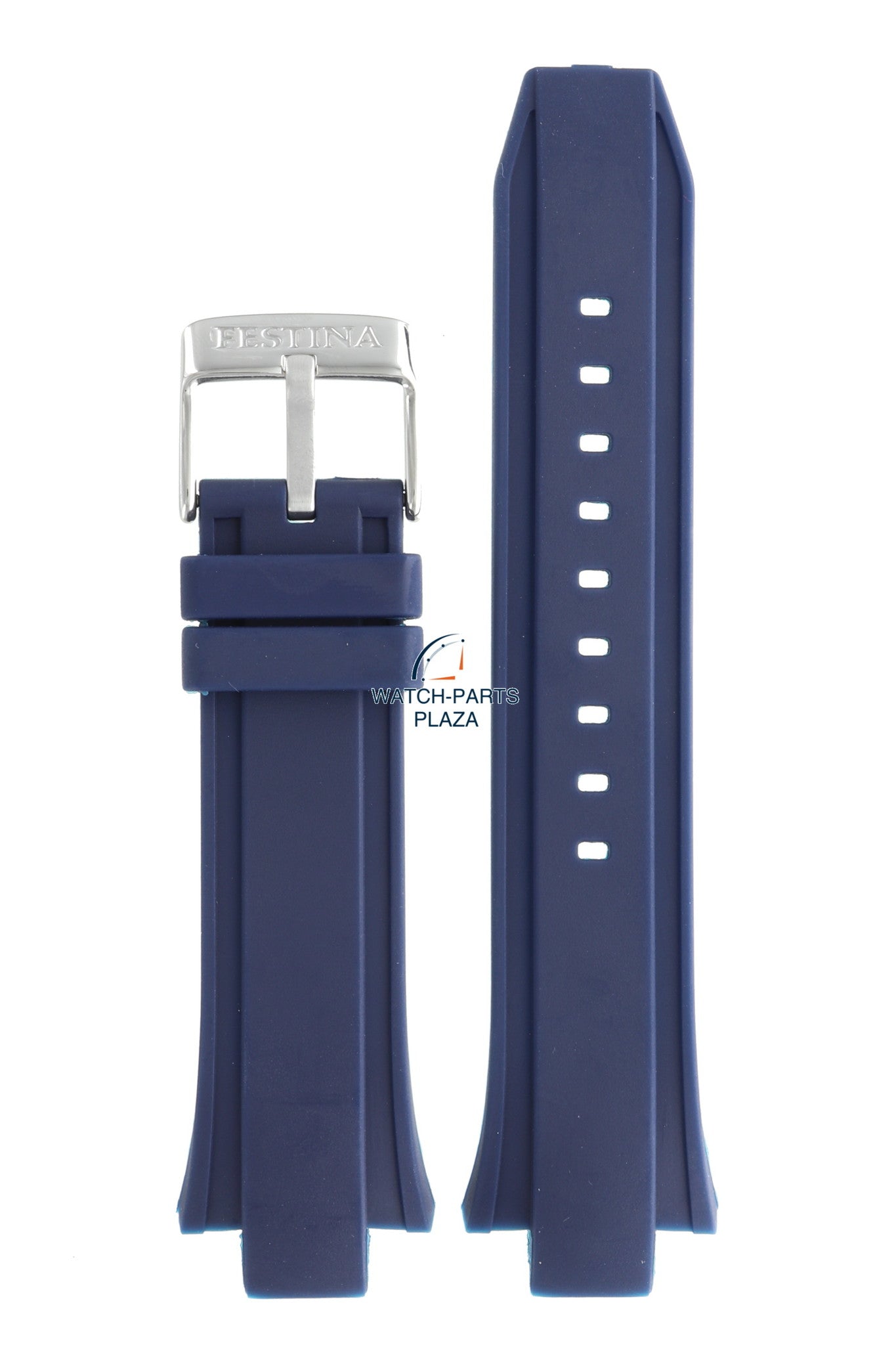 Festina BC08238 Watch band F16667/1, F16667/T blue rubber / silicone 13 mm - Chronograph - Watch Plaza