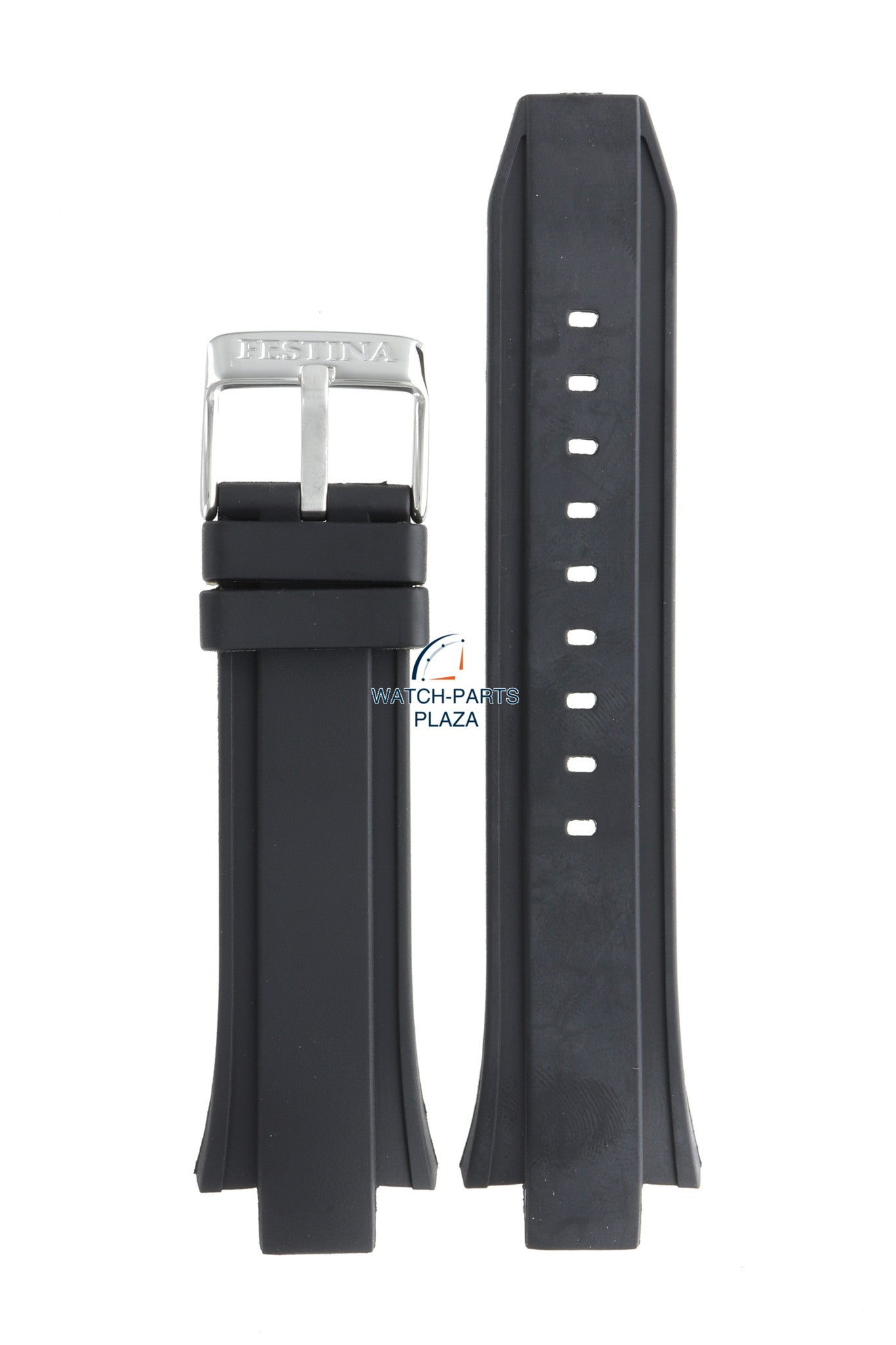 Festina BC08243 Watch band F16667/6 black rubber / silicone 13 mm - Chronograph - Watch Plaza