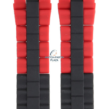 Festina BC08251 Watch band F16659 rubber & steel red 24 mm - Chrono Bike - Watch Plaza