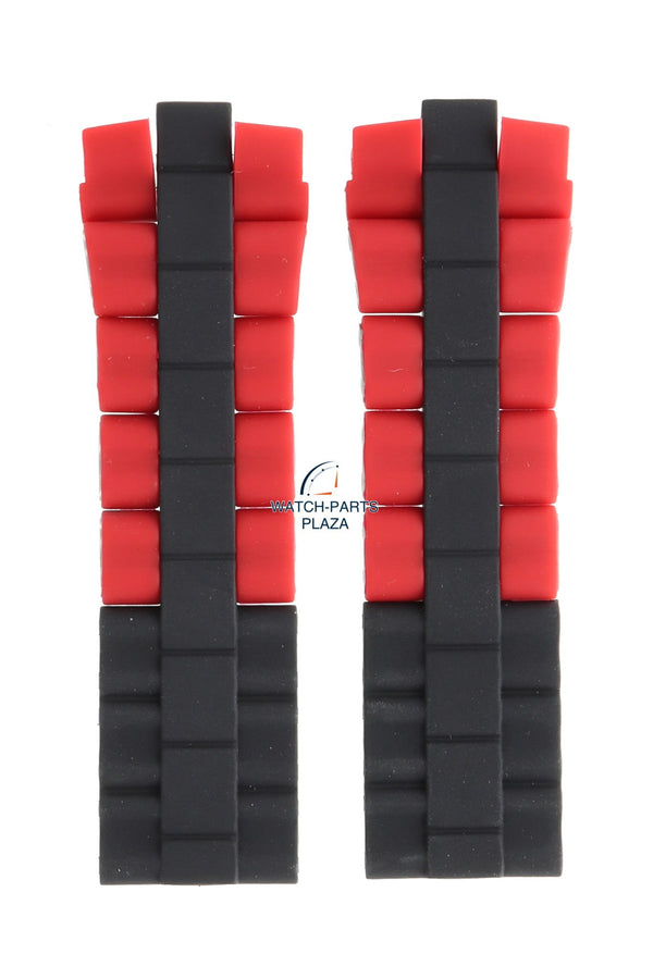Festina BC08251 Watch band F16659 rubber & steel red 24 mm - Chrono Bike - Watch Plaza