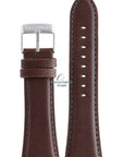 Festina BC08658 Watch band F16756 dark brown leather 27 mm - Watch Plaza