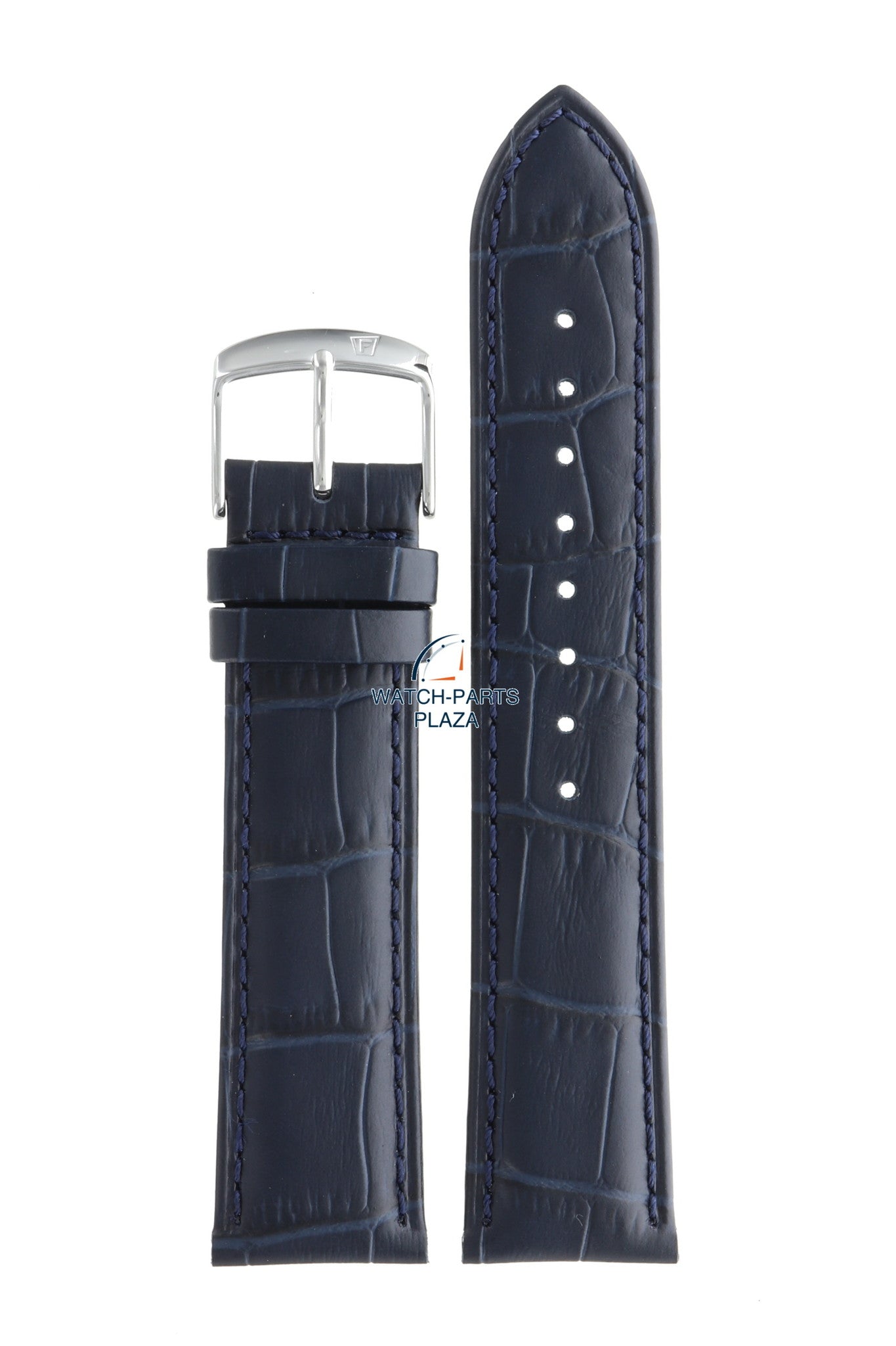 Festina BC08943 Watch band F16823, F20426 dark blue leather 22 mm - Retrograde & Classics - Watch Plaza