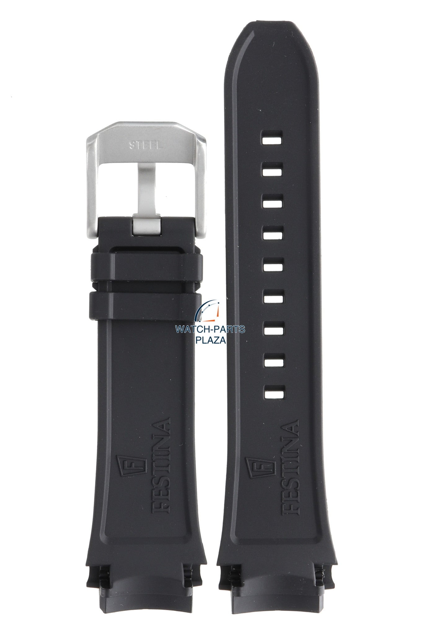 Festina BC09013 Watch band F16882 black rubber / silicone 20 mm - Chrono Bike - Watch Plaza