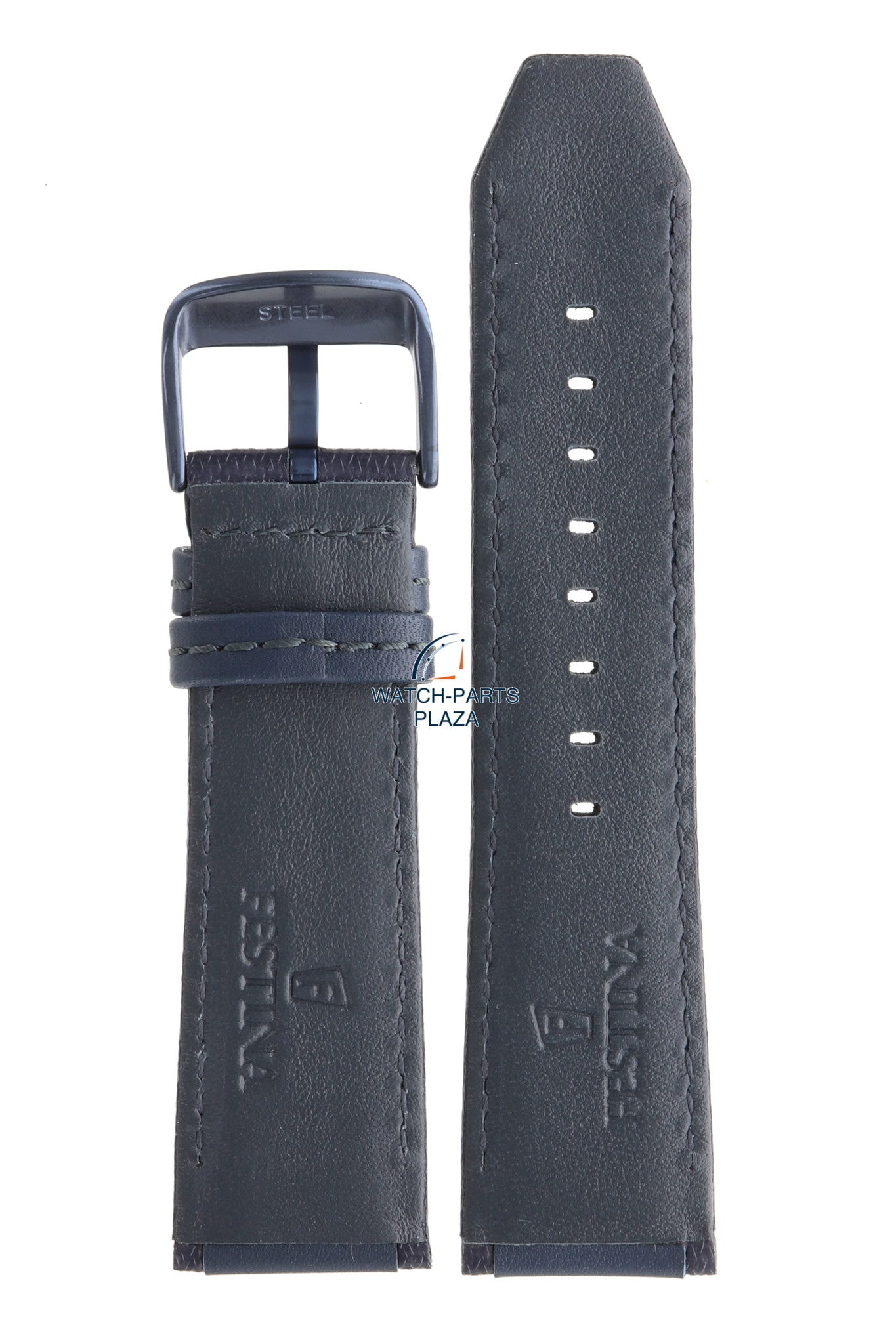 Festina BC09318 Watch band F16898 dark blue leather 25 mm - Sport / Prestige - Watch Plaza