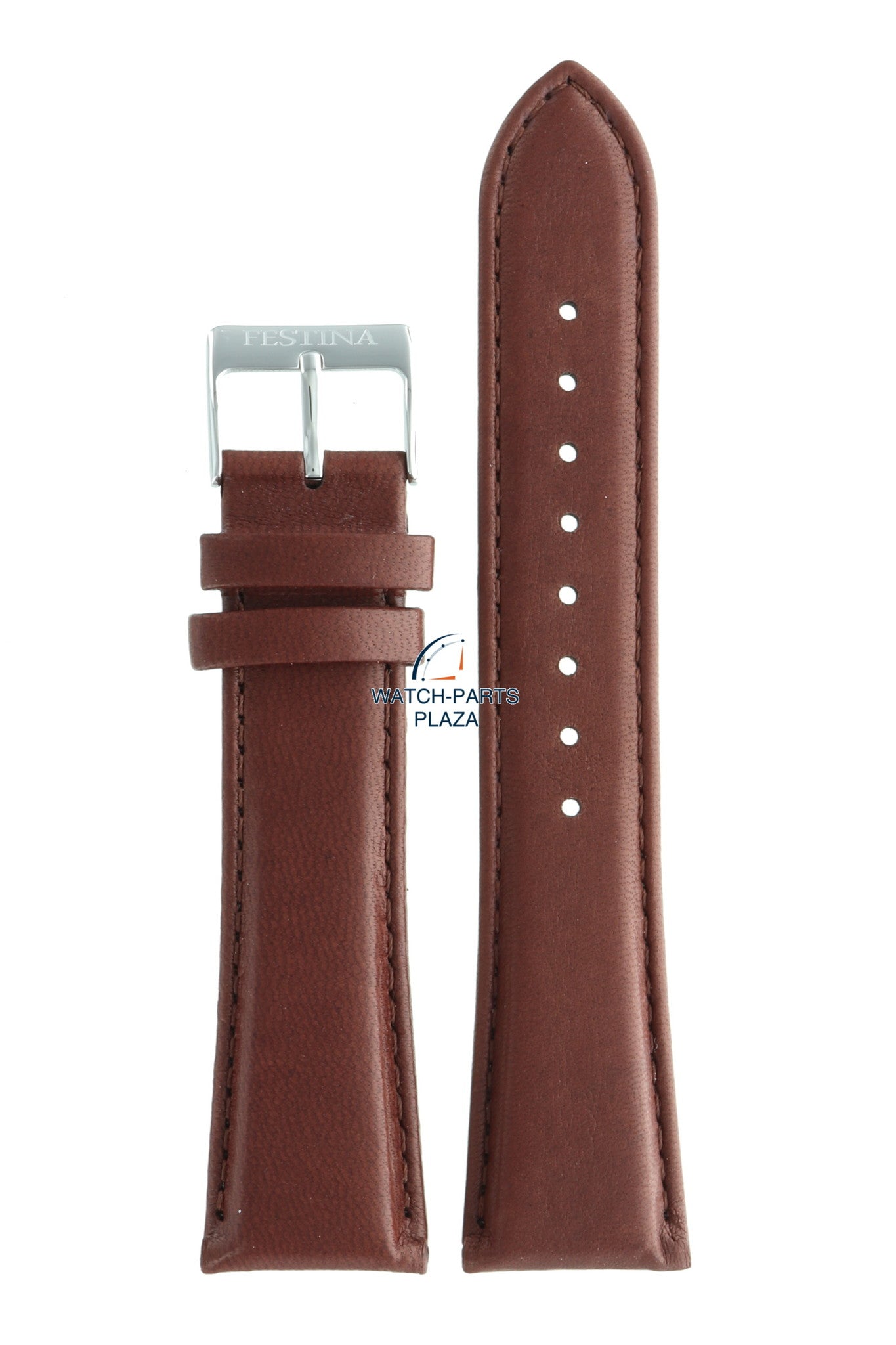 Festina BC09493 Watch band F6846 brown leather 22 mm - Watch Plaza