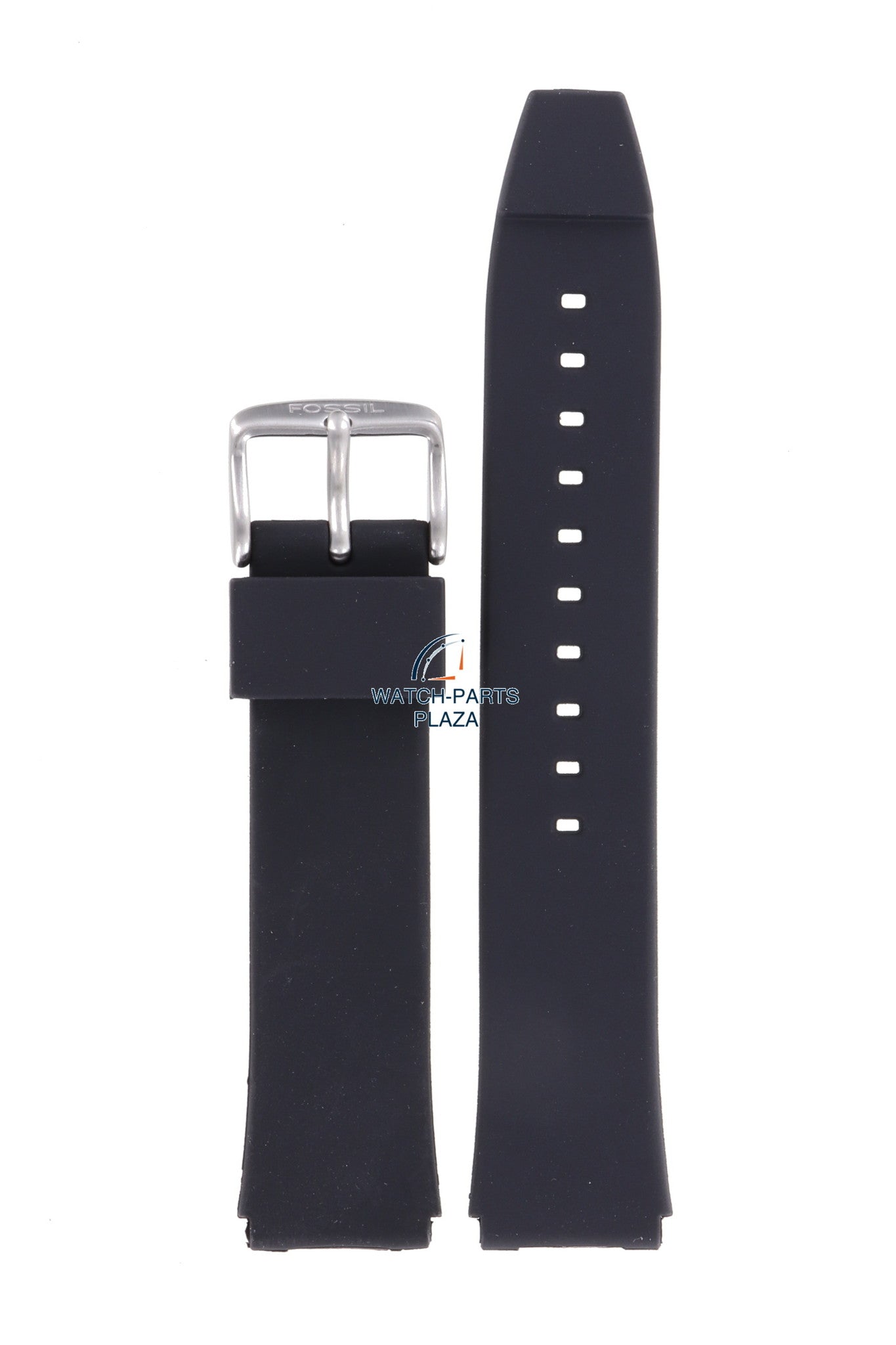 Fossil JR7844, JR7855, JR7887 & JR7956 Watch Band JR - 7844 Black Silicone 18 mm Big Tic - Watch Plaza