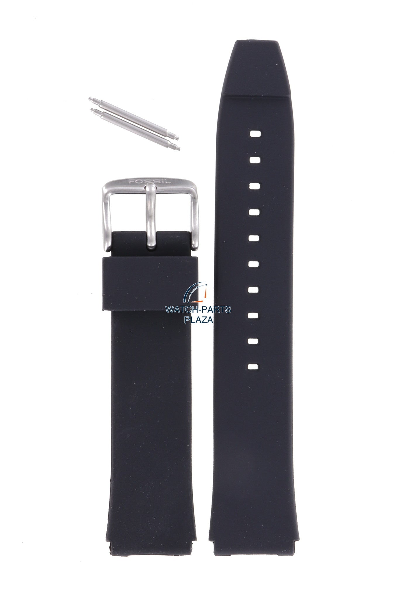 Fossil JR7844, JR7855, JR7887 & JR7956 Watch Band JR - 7844 Black Silicone 18 mm Big Tic - Watch Plaza