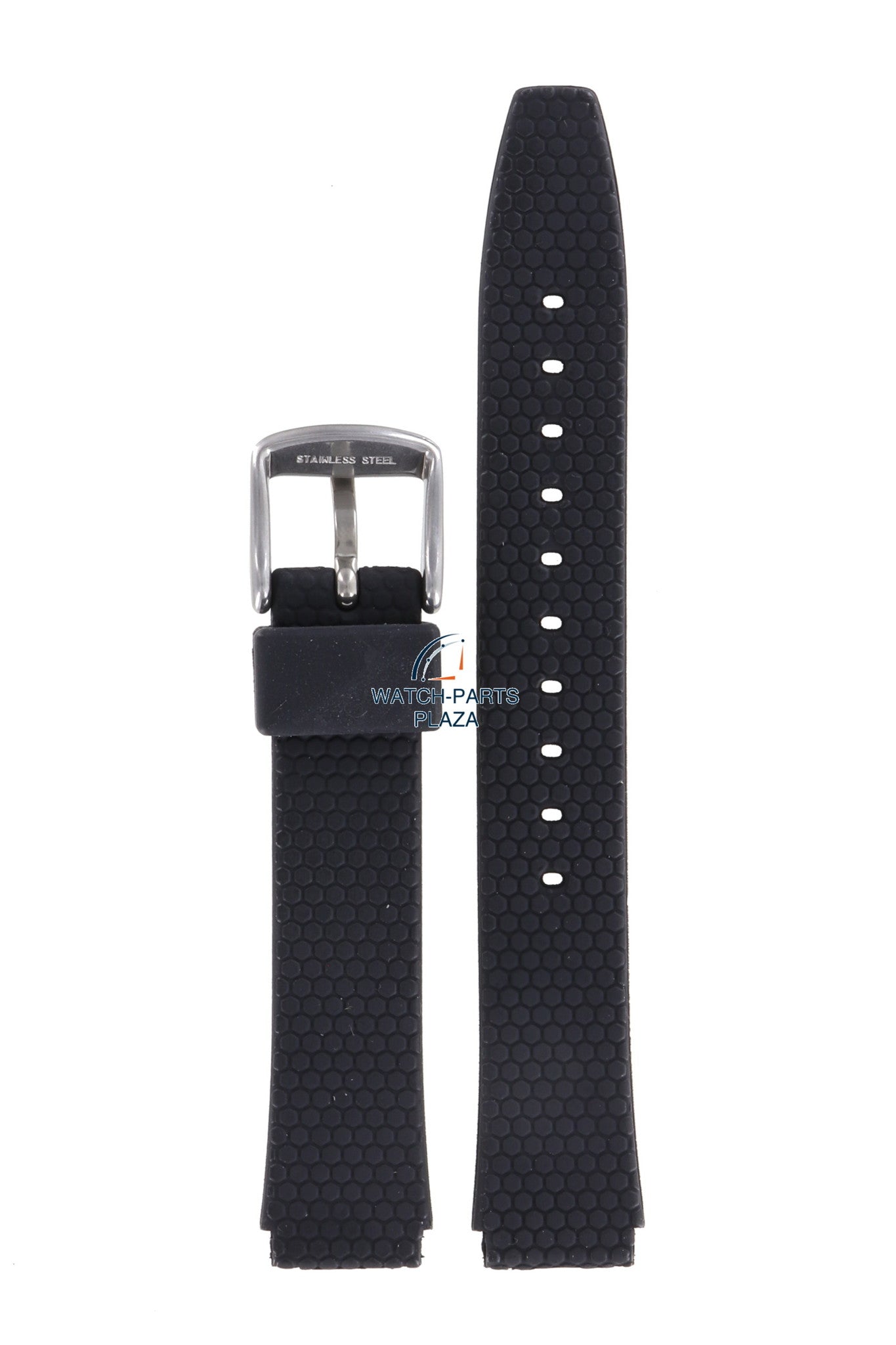 Fossil JR7880 & JR7876 Watch Band JR - 7880 Black Silicone 14 mm Big Tic - Watch Plaza