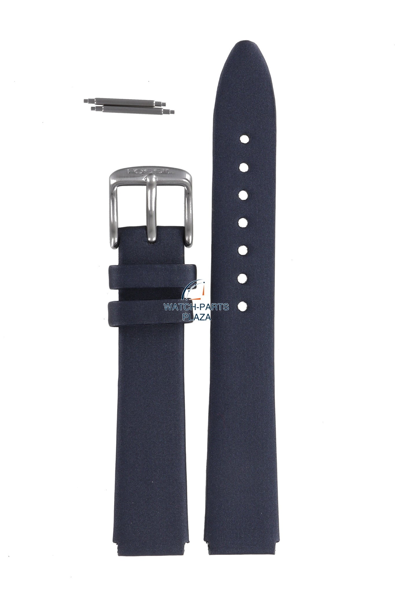 Fossil JR7913 Watch Band JR - 7913 Dark Blue Leather 14 mm Big Tic - Watch Plaza