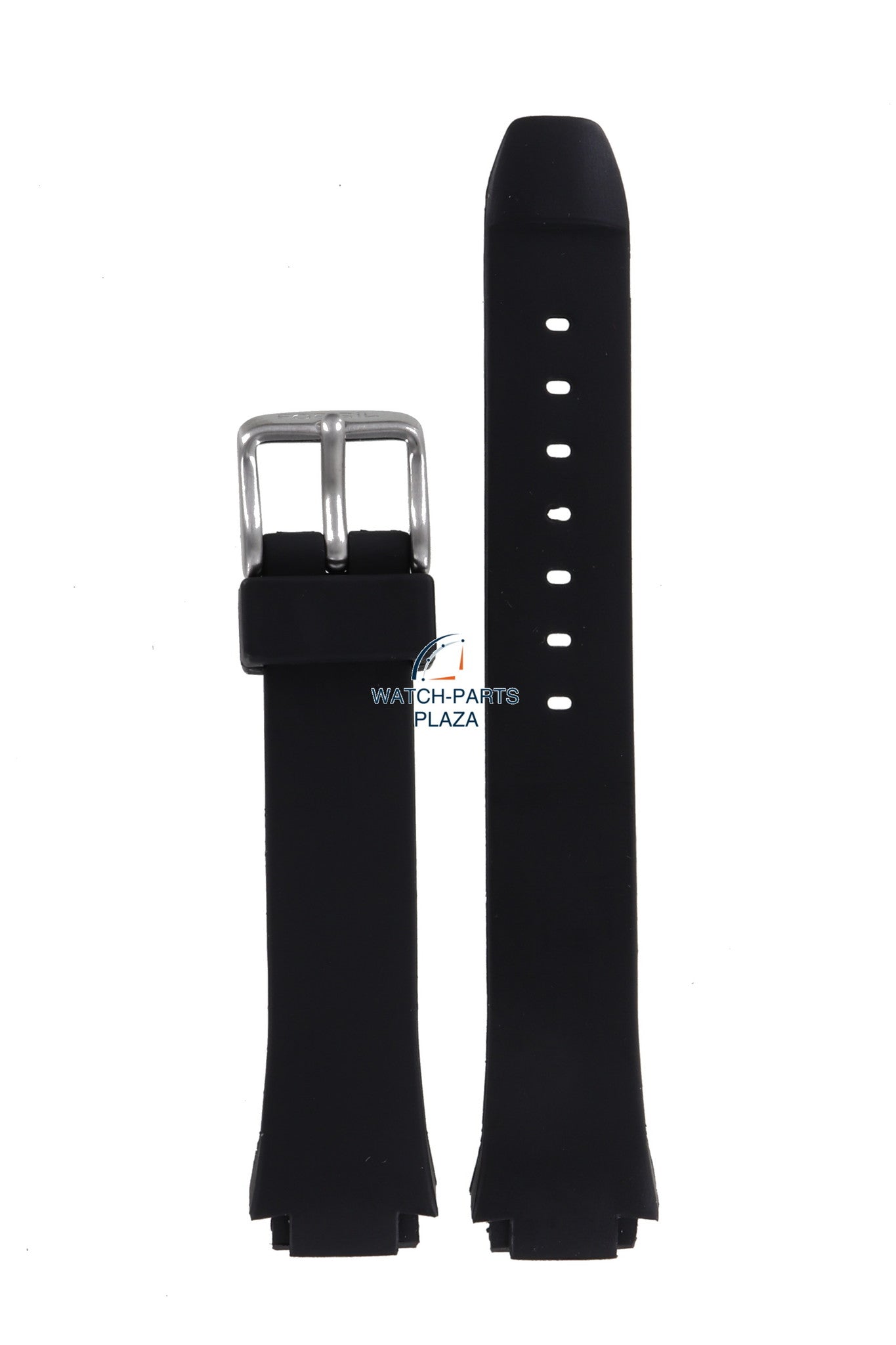 Fossil JR7955 Watch Band JR - 7955 Black Silicone 14 mm Big Tic - Watch Plaza