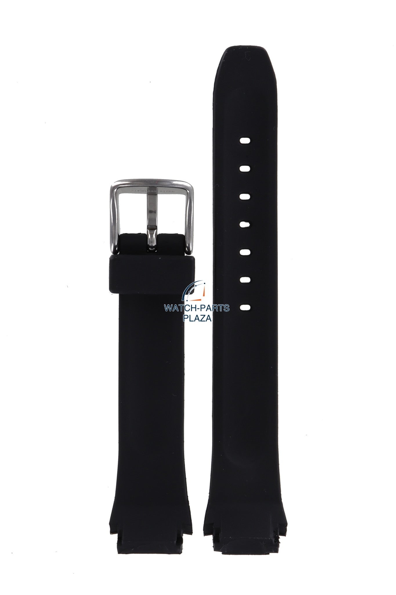 Fossil JR7955 Watch Band JR - 7955 Black Silicone 14 mm Big Tic - Watch Plaza