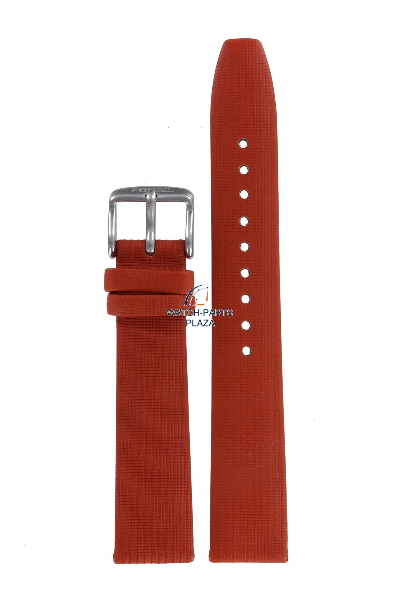 Fossil JR7993 Watch Band JR - 7993 Orange Leather 18 mm Big Tic - Watch Plaza