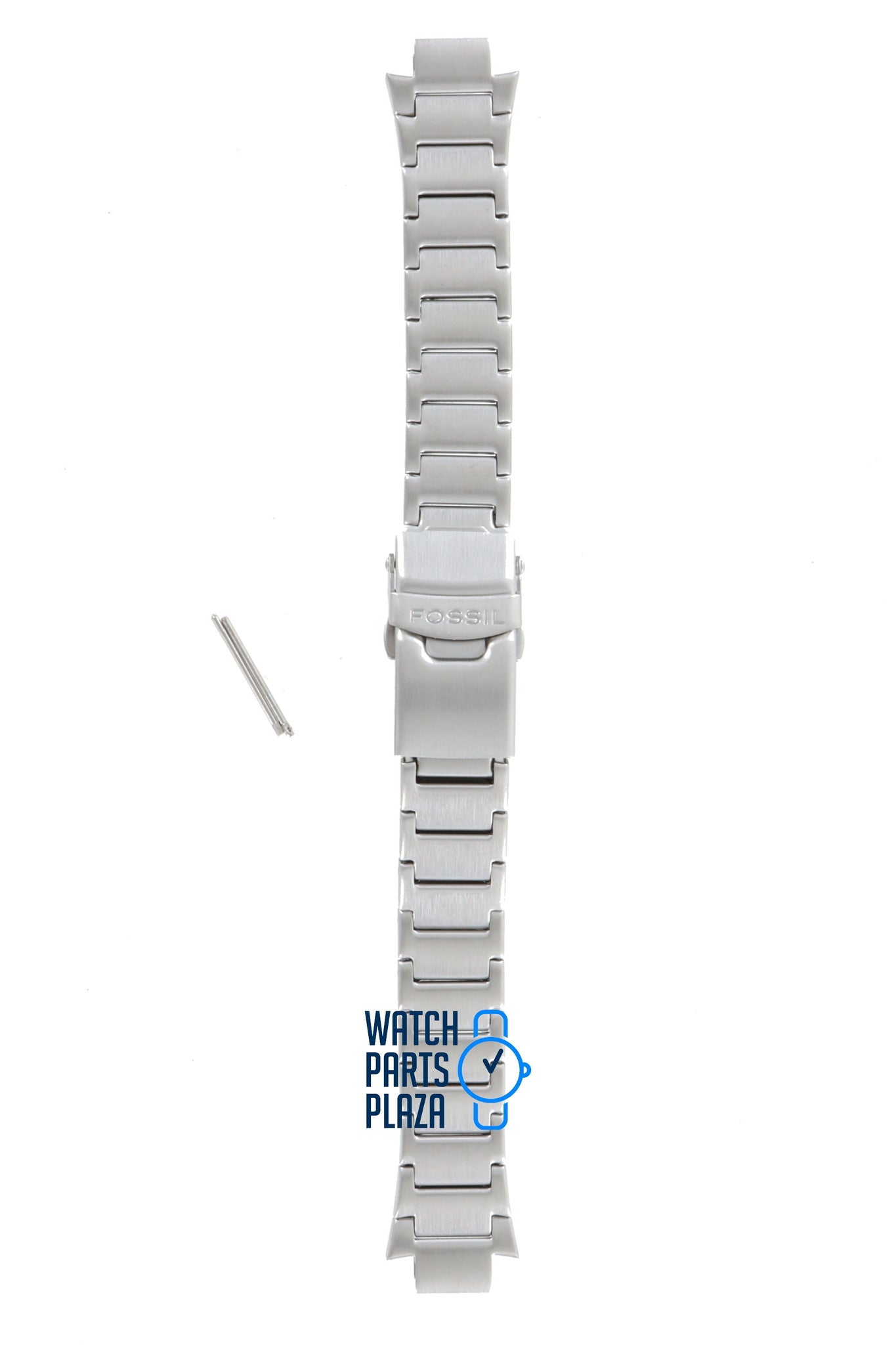 Fossil JR8000 Watch Band JR - 8000 Grey Stainless Steel 10 mm Big Tic - Watch Plaza