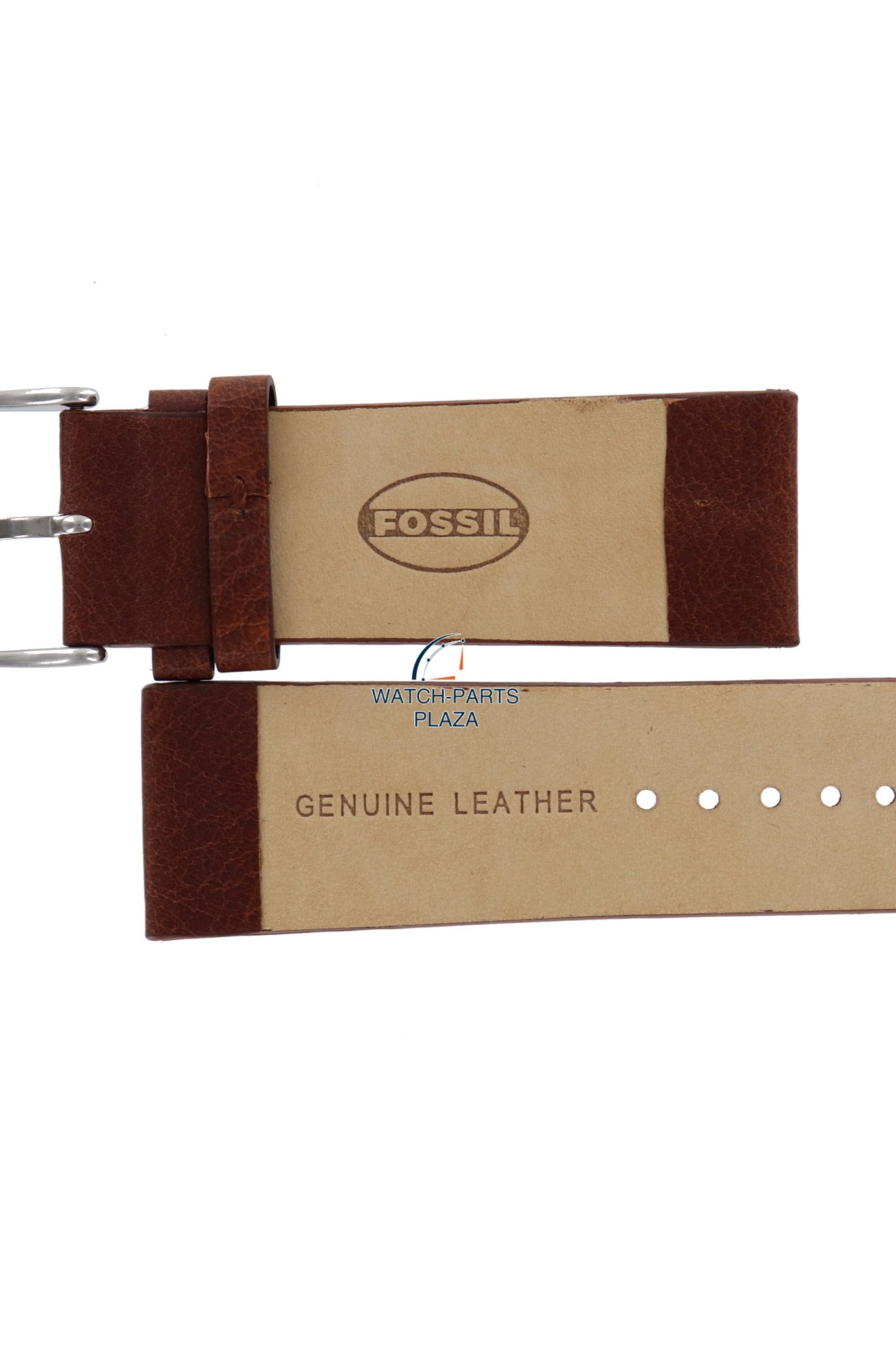 Fossil JR8118 Watch Band JR - 8118 Brown Leather 26 mm - Watch Plaza