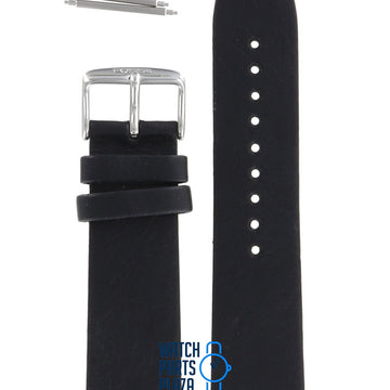 Fossil JR8120 Watch Band JR - 8120 Black Leather 22 mm Collection - Watch Plaza