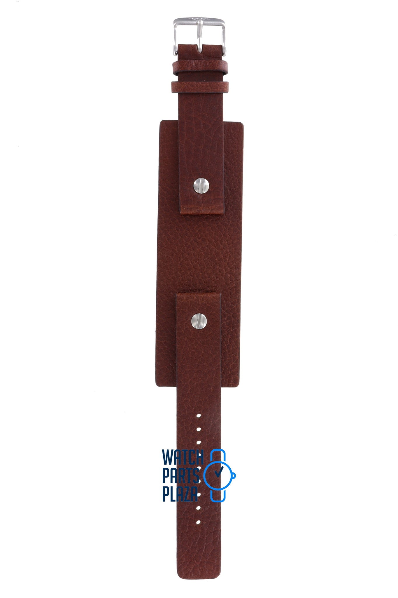 Fossil JR8123 & JR8125 Watch Band JR - 8123 Brown Leather 20 mm Big Tic - Watch Plaza