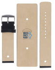 Fossil JR8126 Watch Band JR - 8126 Black Leather 22 mm Collection - Watch Plaza