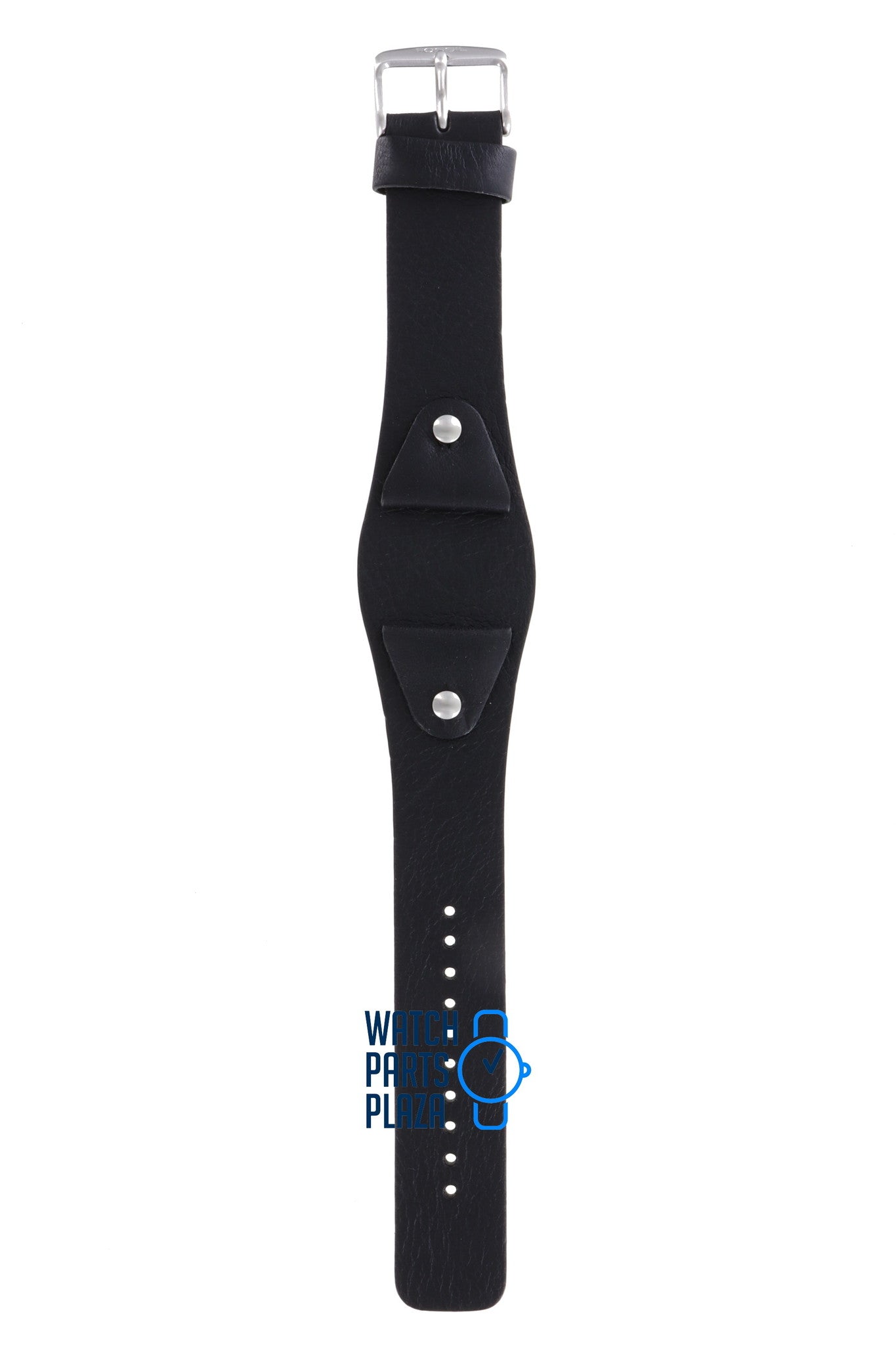 Fossil JR8132 Watch Band JR - 8132 Black Leather 24 mm - Watch Plaza