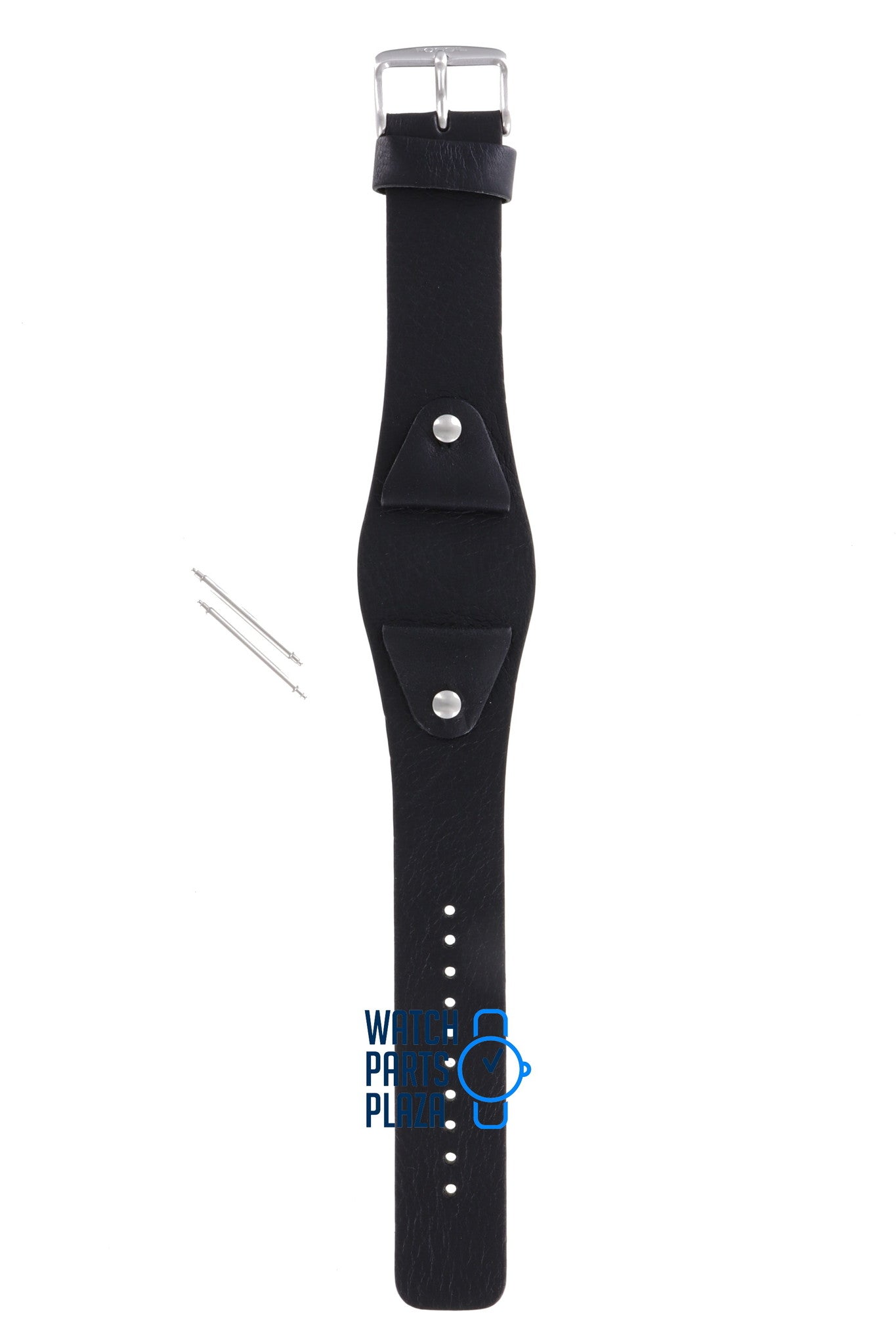 Fossil JR8132 Watch Band JR - 8132 Black Leather 24 mm - Watch Plaza