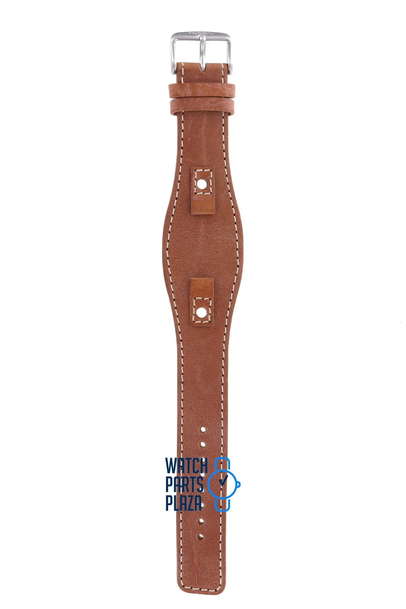 Fossil JR8157 Watch Band JR - 8157 Brown Leather 09 mm - Watch Plaza