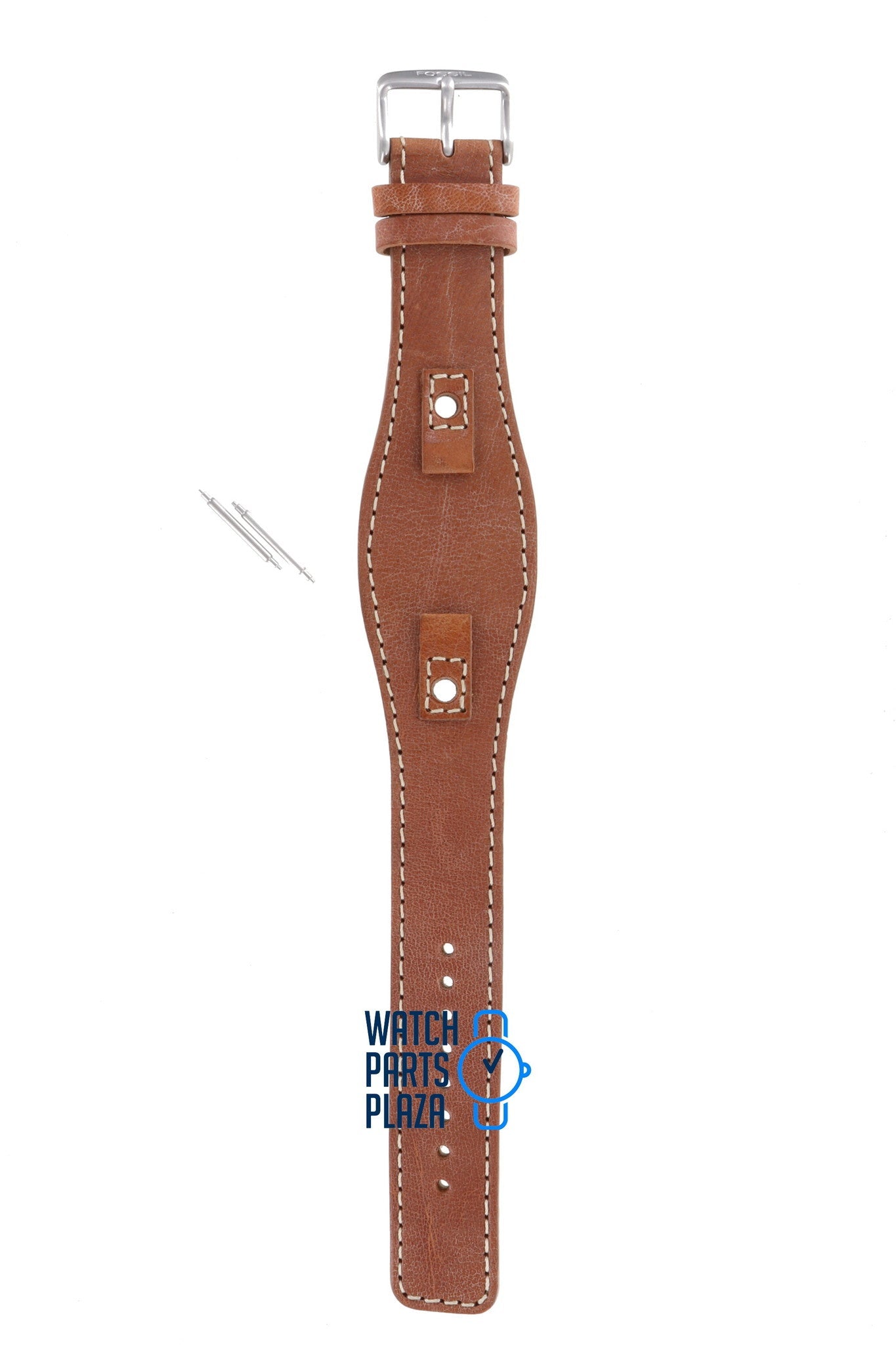 Fossil JR8157 Watch Band JR - 8157 Brown Leather 09 mm - Watch Plaza