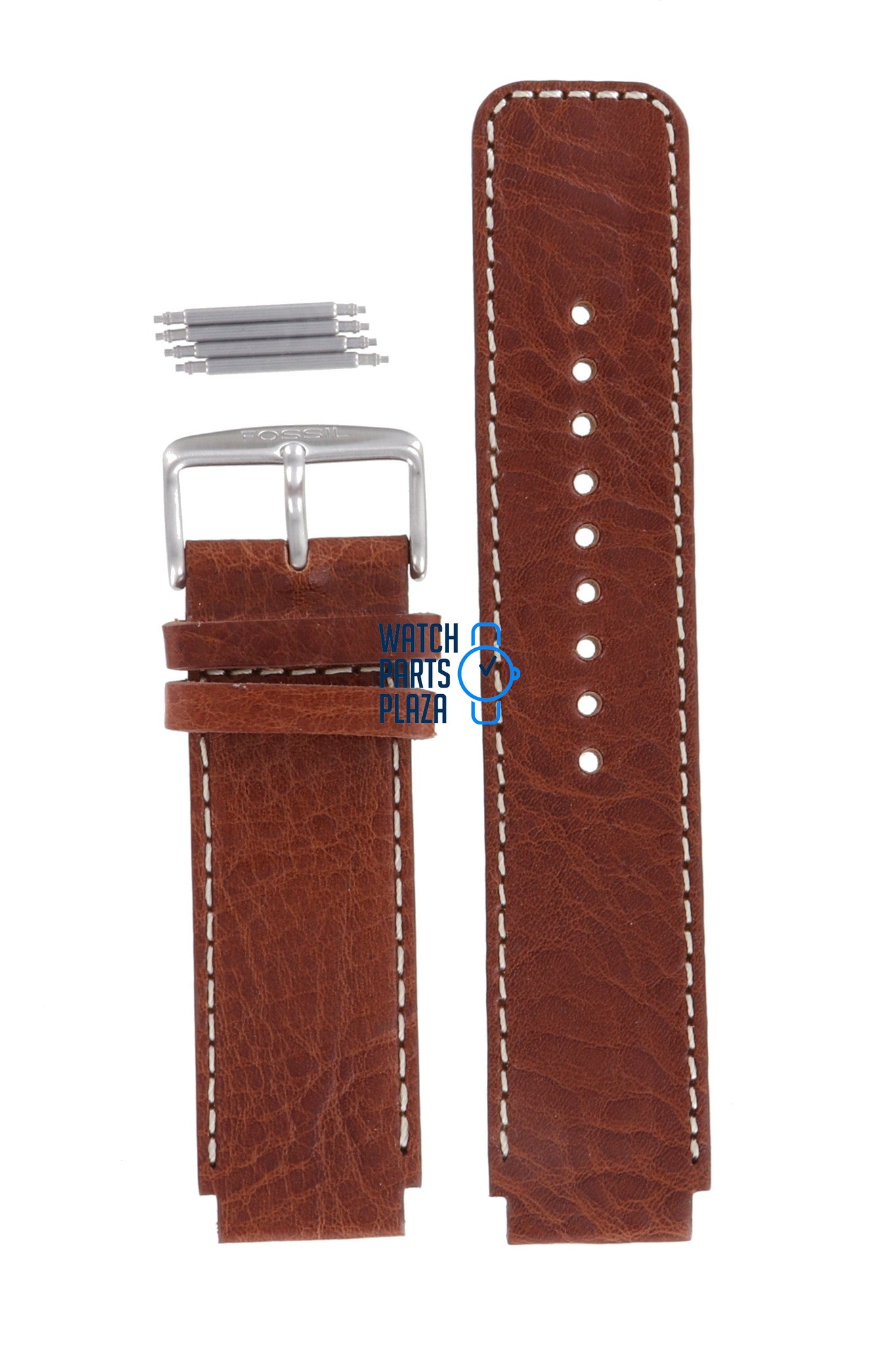 Fossil JR8167 Watch Band JR - 8167 Brown Leather 19 mm Big Tic - Watch Plaza