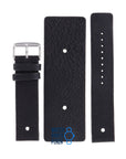 Fossil JR8169 Cuff Watch Band JR - 8169 Black Leather 22 mm - Watch Plaza