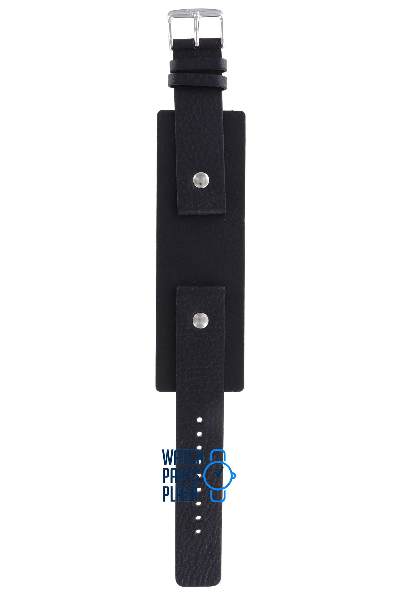 Fossil JR8194 Watch Band JR - 8194 Black Leather 20 mm Big Tic - Watch Plaza