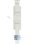 Fossil JR8223 Watch Band JR - 8223 White Leather 22 mm - Watch Plaza