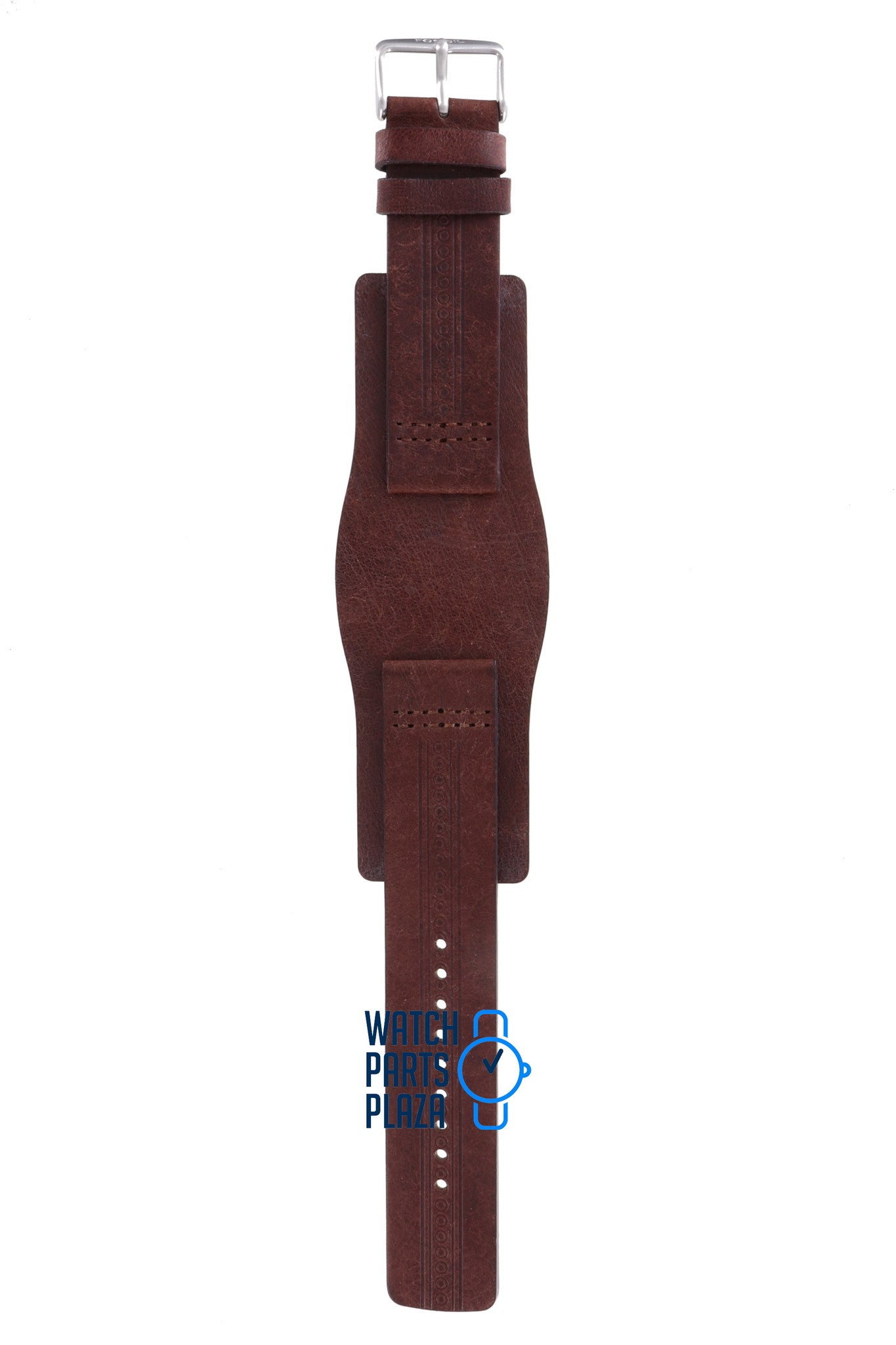 Fossil JR8293 Watch Band JR - 8293 Brown Leather 22 mm Big Tic - Watch Plaza