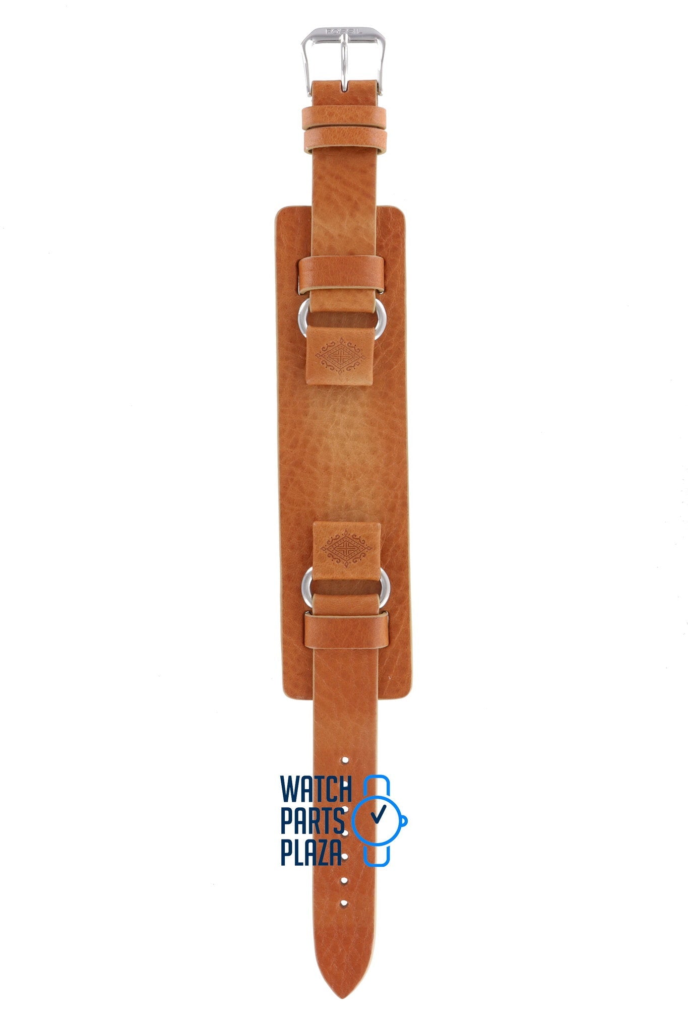 Fossil JR8300 Watch Band JR - 8300 Light Brown Leather 16 mm - Watch Plaza