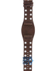 Fossil JR8306 Watch Band JR - 8306 Dark Brown Leather 27 mm - Watch Plaza