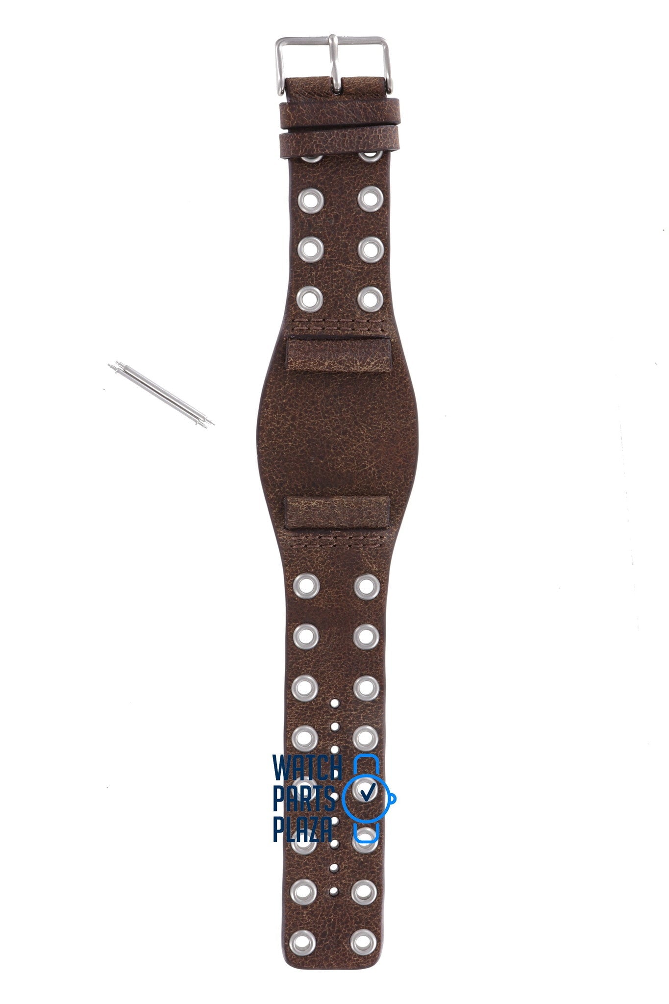 Fossil JR8306 Watch Band JR - 8306 Dark Brown Leather 27 mm - Watch Plaza