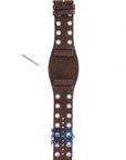 Fossil JR8306 Watch Band JR - 8306 Dark Brown Leather 27 mm - Watch Plaza