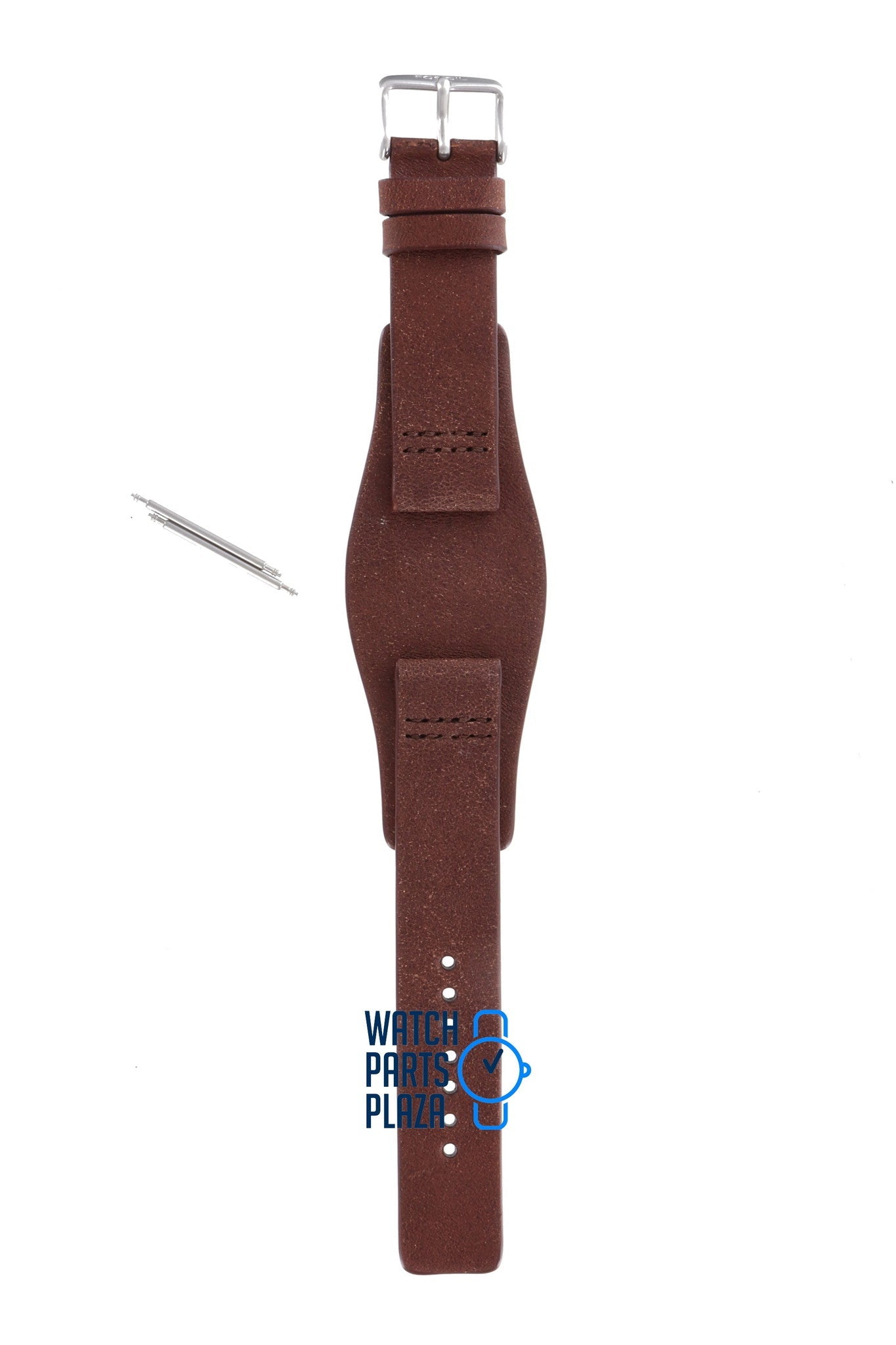 Fossil JR8339 Watch Band JR - 8339 Brown Leather 20 mm Big Tic - Watch Plaza