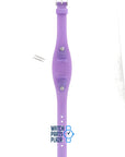 Fossil JR8343 Watch Band JR - 8343 Purple Silicone 12 mm - Watch Plaza